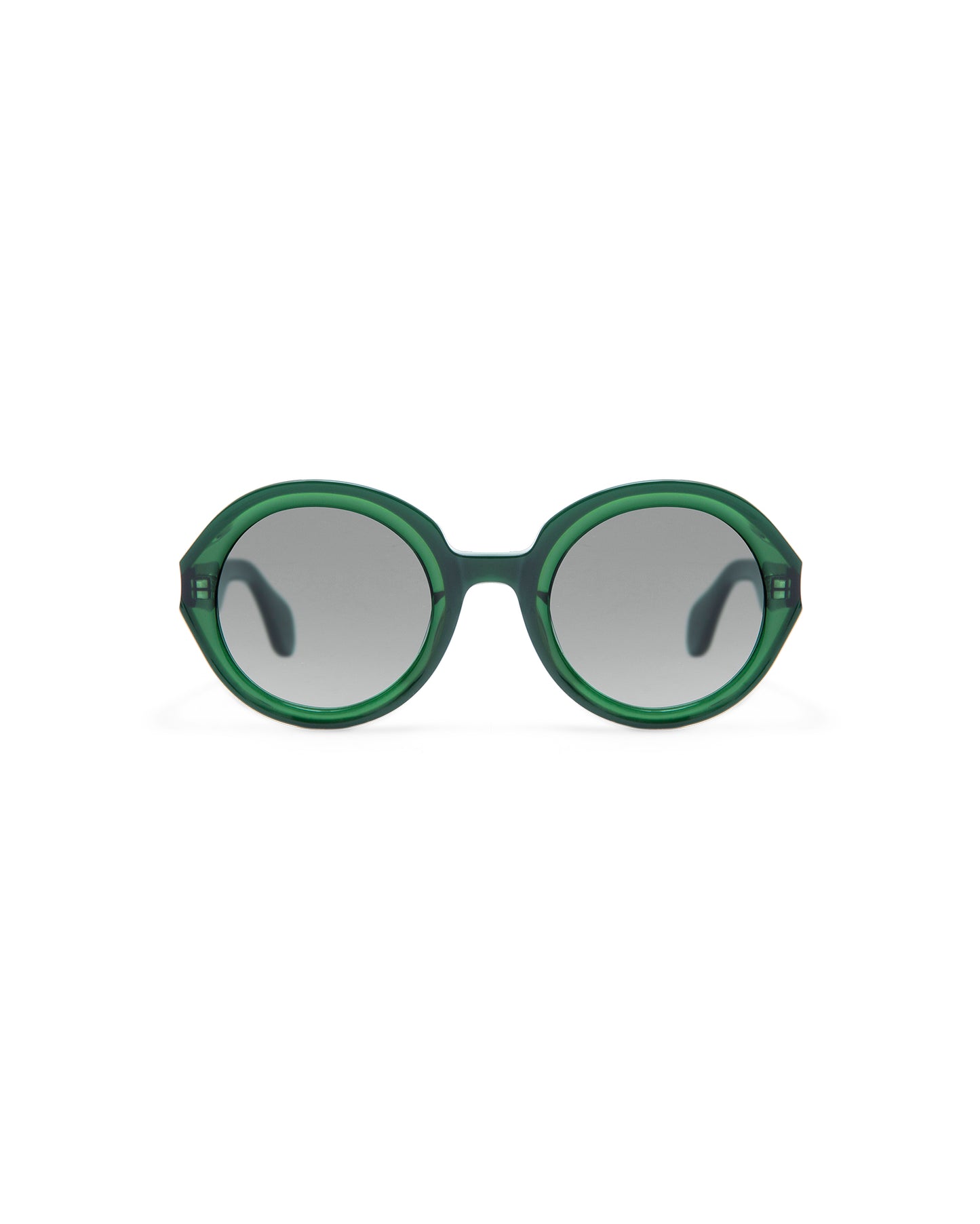 REVIVRE 46: Redondas Acetato Verde sunglasses by GIGI STUDIOS 8021