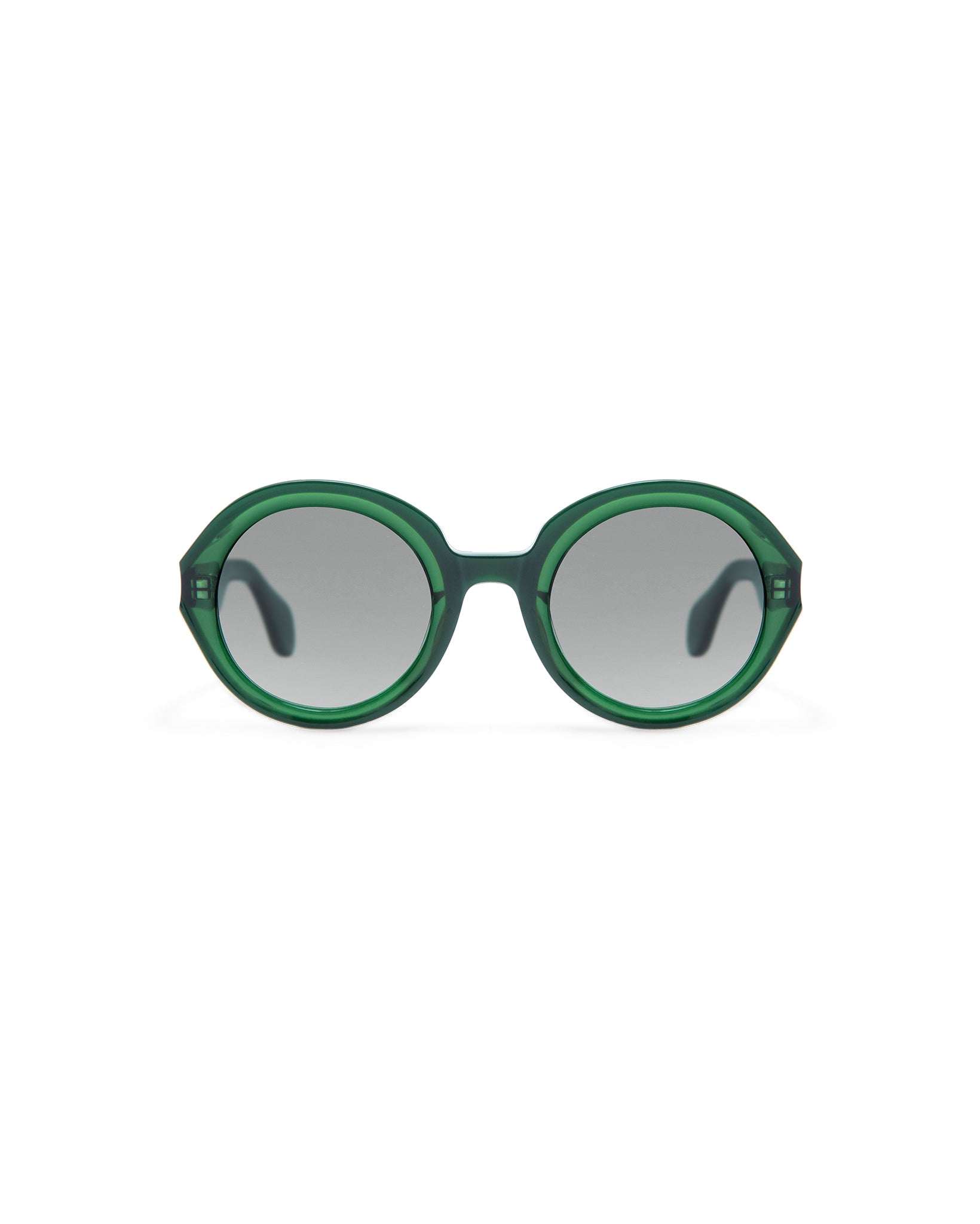 REVIVRE 46: Redondas Acetato Verde sunglasses by GIGI STUDIOS 8021