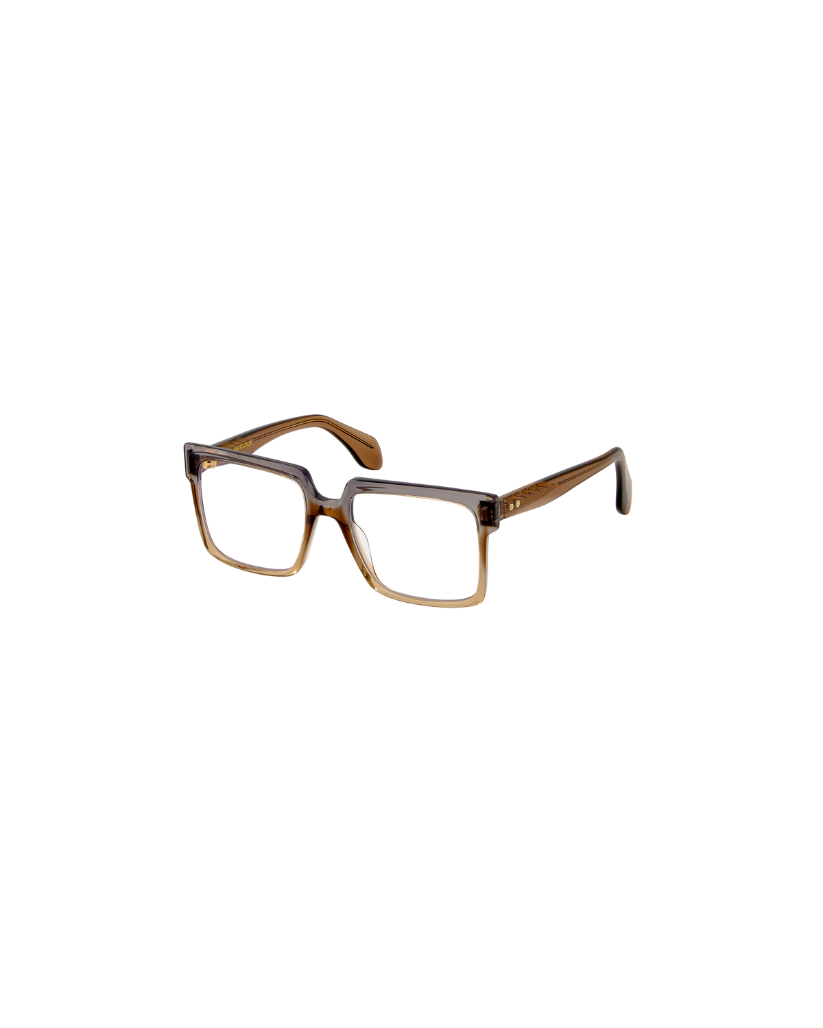 CLAIRE: Cuadrada Acetato Marrón optical glasses by GIGI STUDIOS 8743