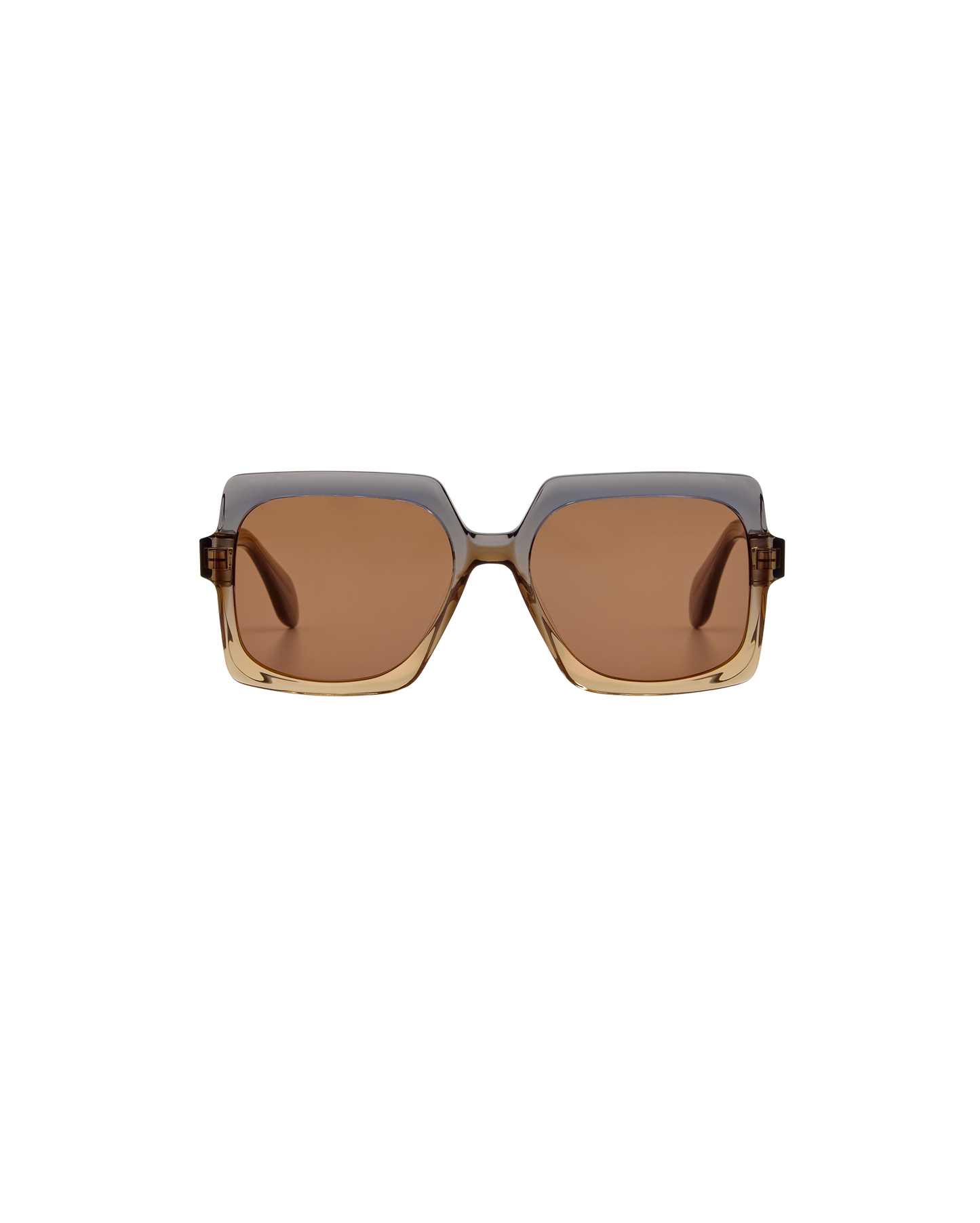 ELINA: Cuadrada Acetato Marrón sunglasses by GIGI STUDIOS 8359