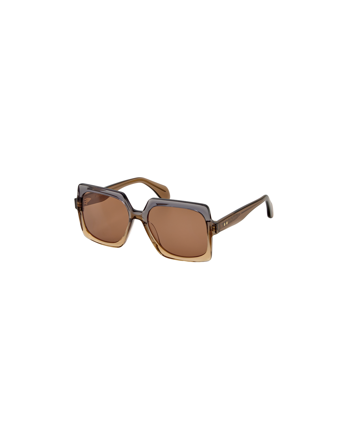 ELINA: Cuadrada Acetato Marrón sunglasses by GIGI STUDIOS 8755