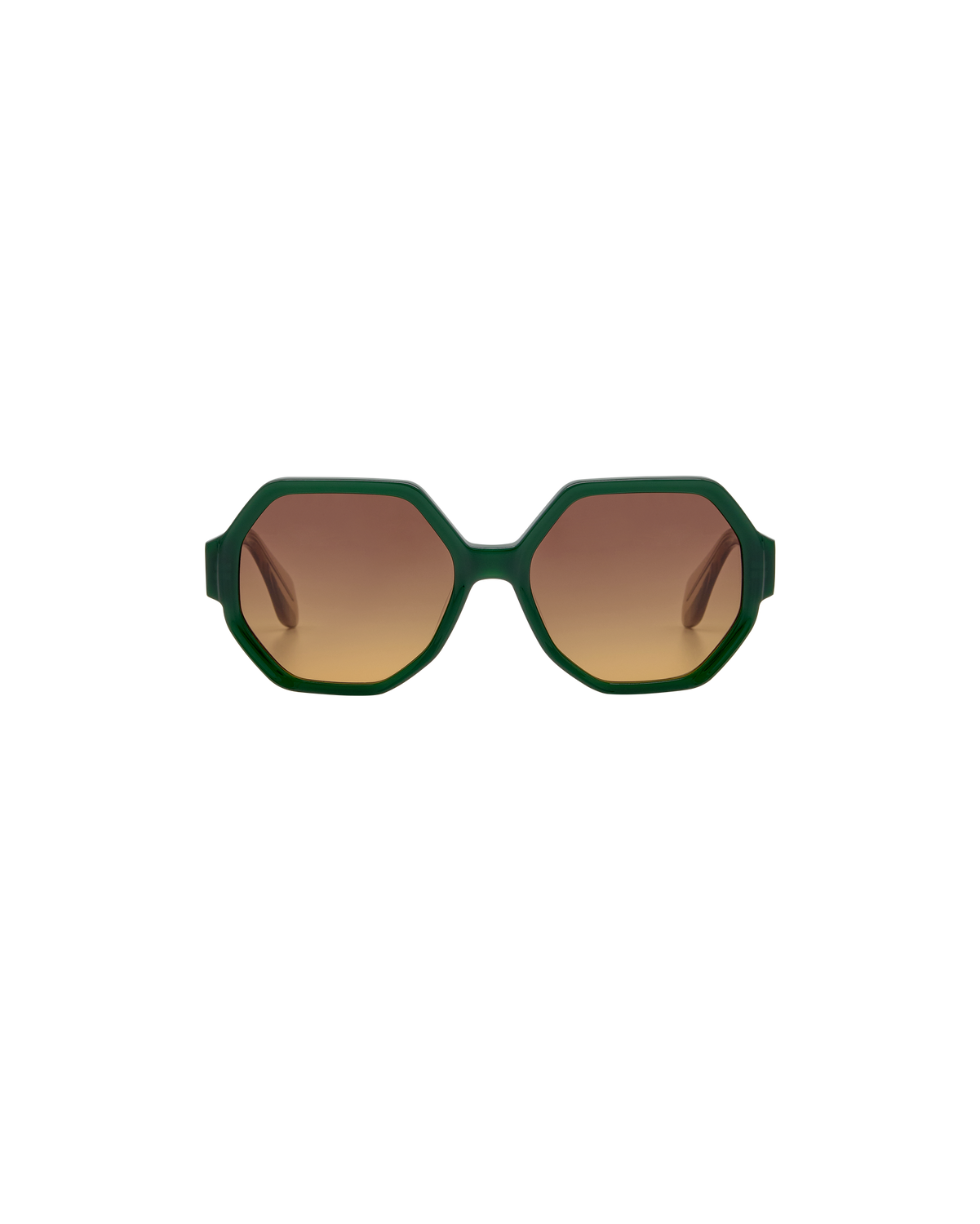 MAVIE: Geométricas Acetato Verde sunglasses by GIGI STUDIOS 8367