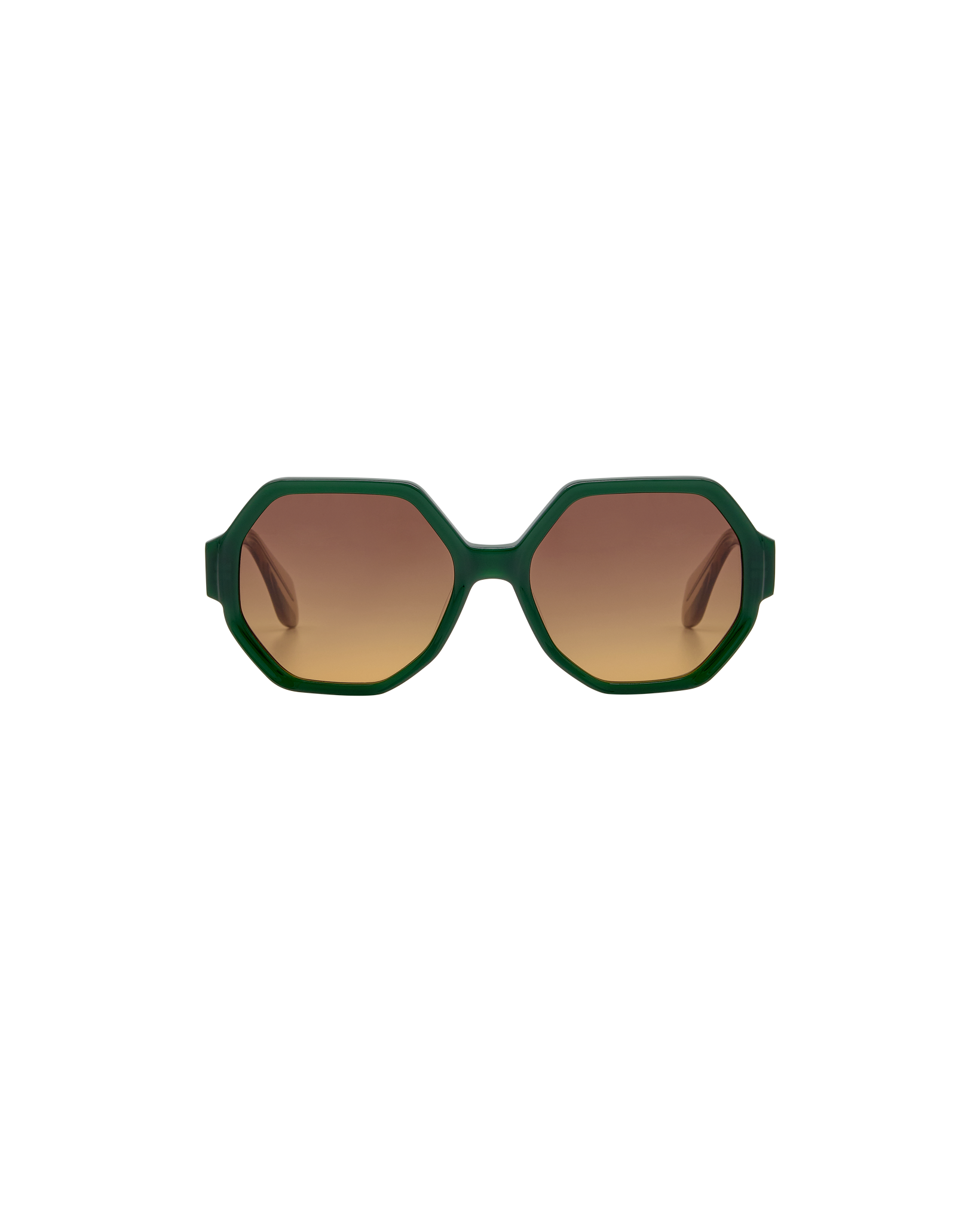 MAVIE: Geométricas Acetato Verde sunglasses by GIGI STUDIOS 8367