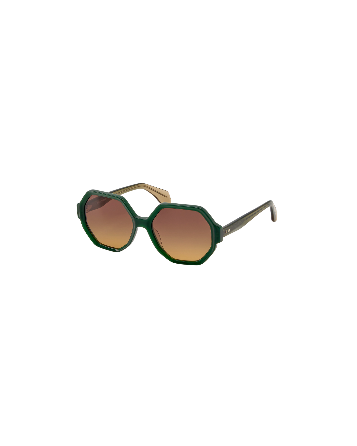 MAVIE: Geométricas Acetato Verde sunglasses by GIGI STUDIOS 8763