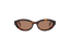 MILA: Tiny Acetato Havana sunglasses by GIGI STUDIOS 8371