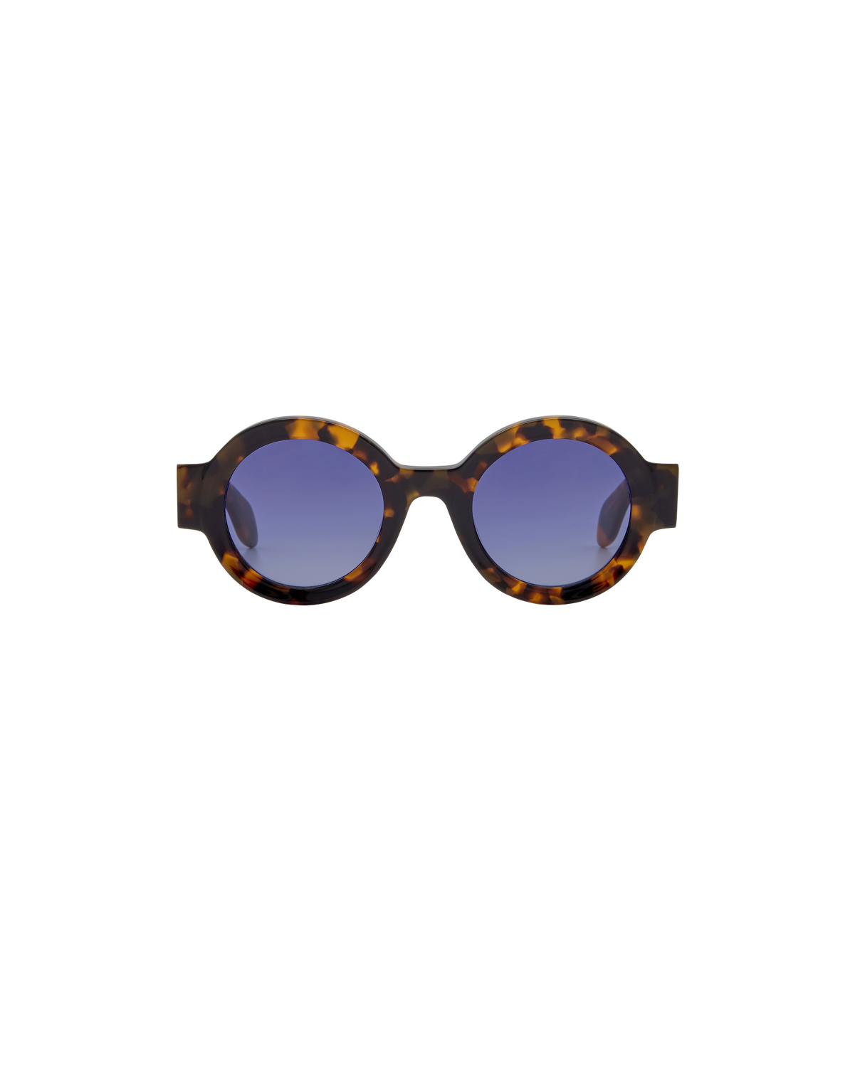 MIREA: Redondas Acetato Havana sunglasses by GIGI STUDIOS 8374