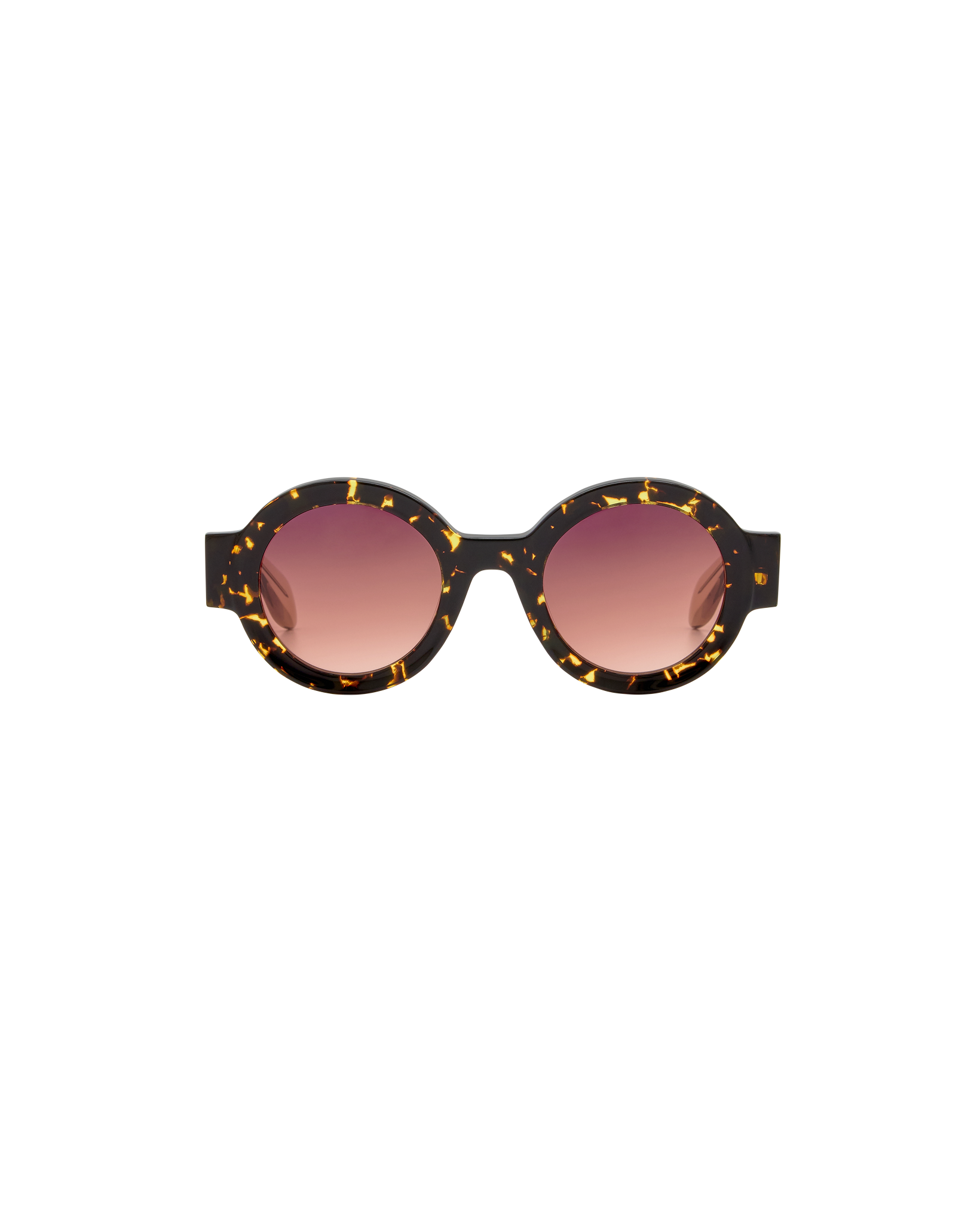 MIREA: Redondas Acetato Havana sunglasses by GIGI STUDIOS 8375