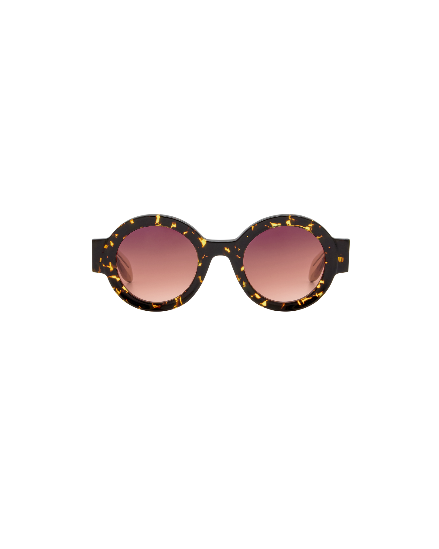 MIREA: Redondas Acetato Havana sunglasses by GIGI STUDIOS 8375