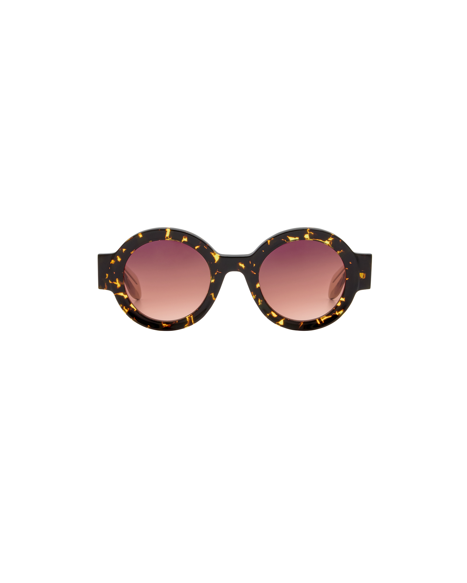MIREA: Redondas Acetato Havana sunglasses by GIGI STUDIOS 8375