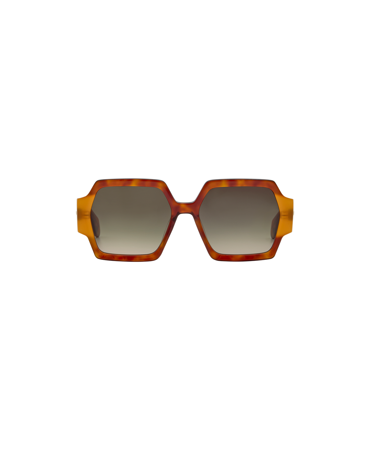 AYNE: Geométricas Acetato Havana sunglasses by GIGI STUDIOS 8378