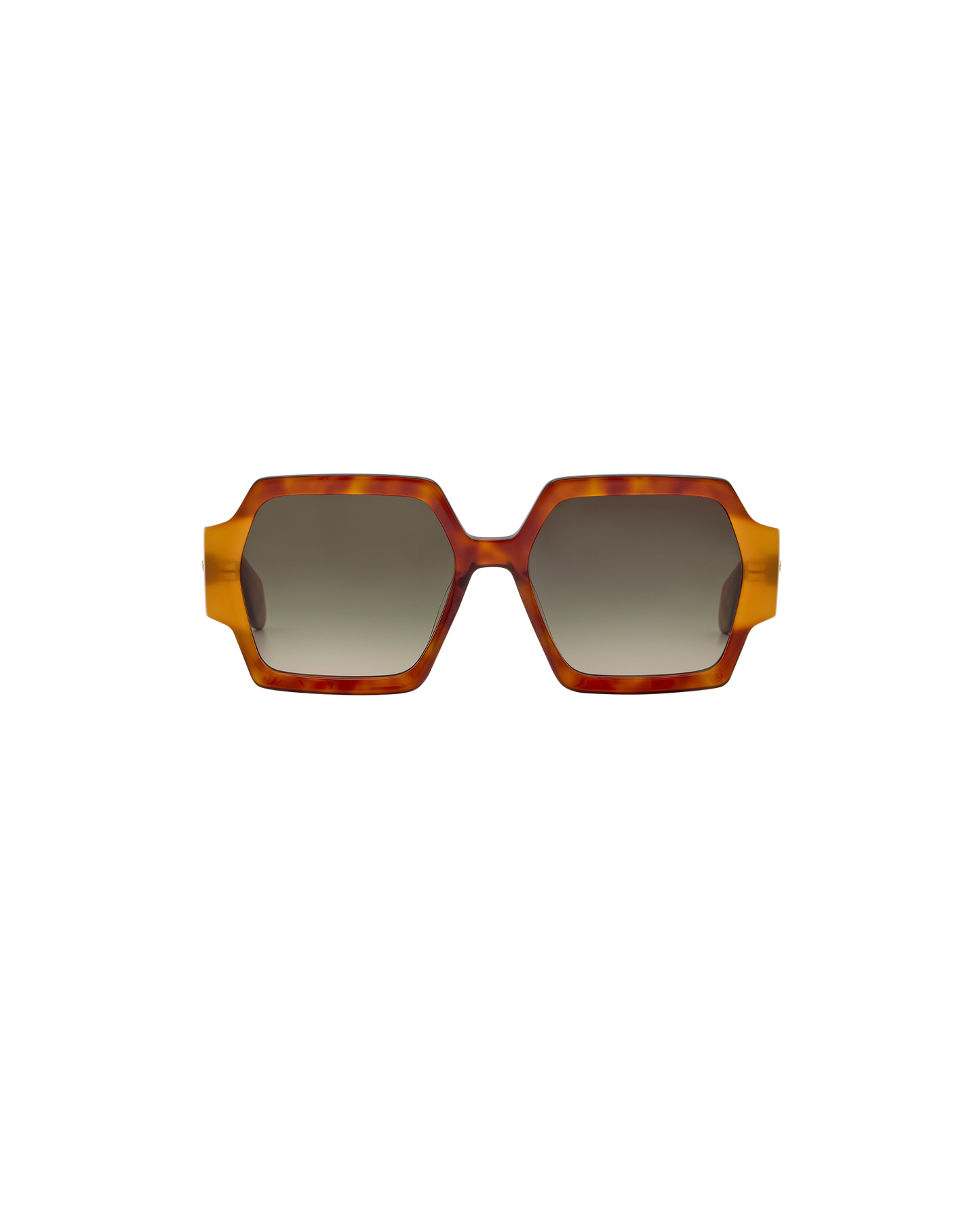AYNE: Geométricas Acetato Havana sunglasses by GIGI STUDIOS 8378