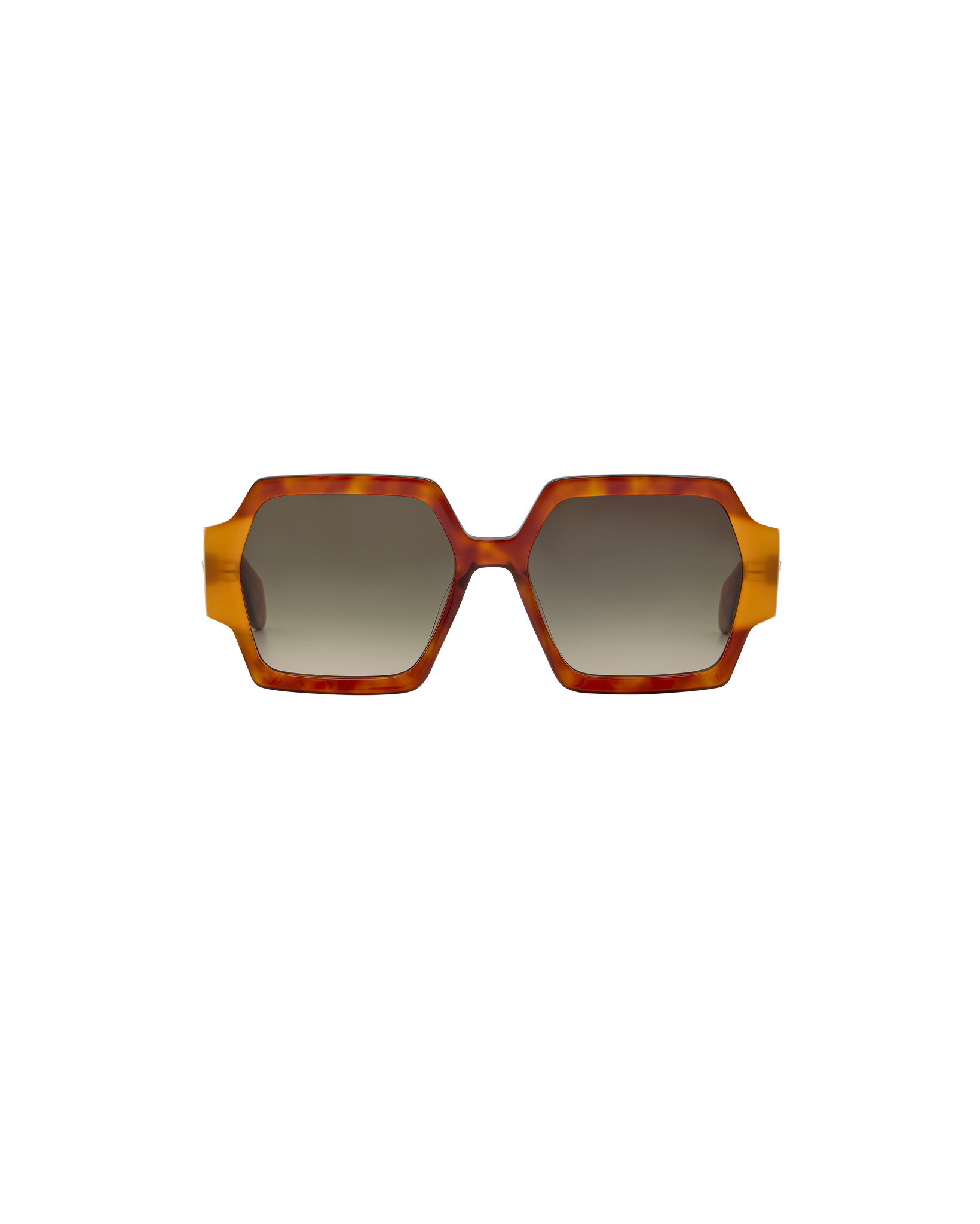AYNE: Geométricas Acetato Havana sunglasses by GIGI STUDIOS 8378