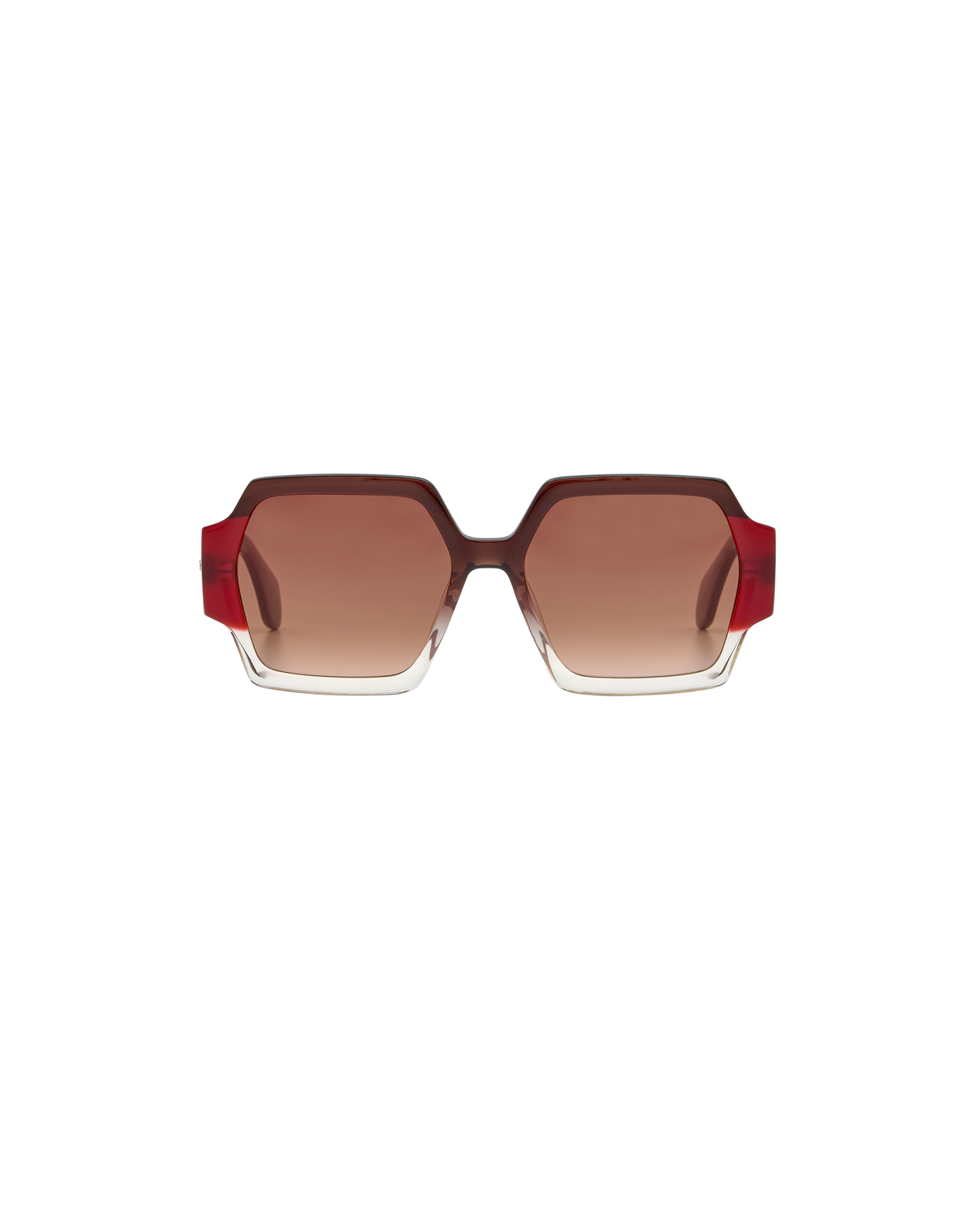 AYNE: Geométricas Acetato Marrón sunglasses by GIGI STUDIOS 8379