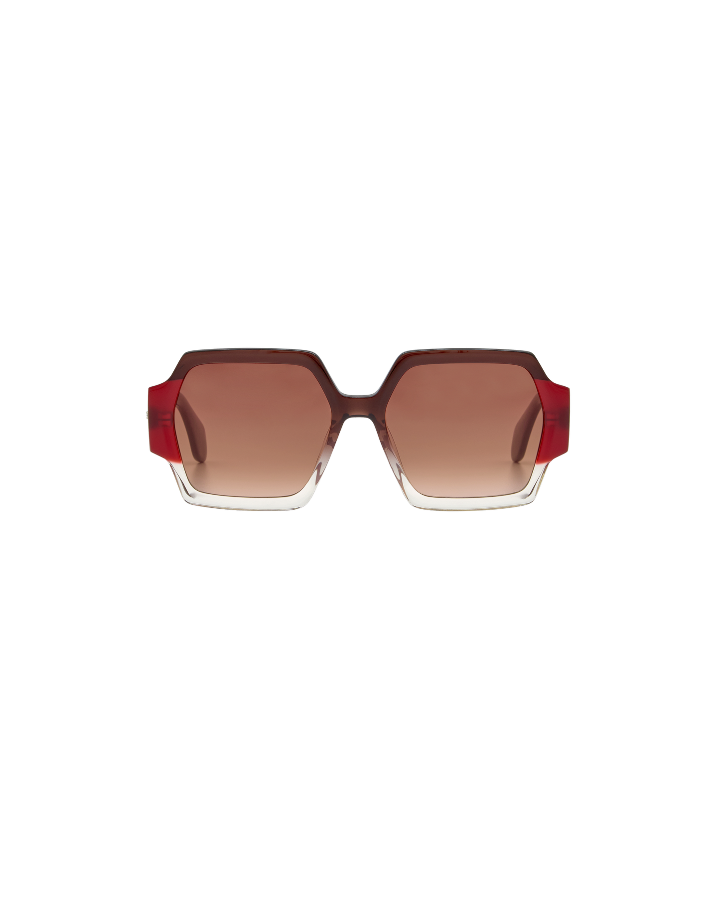 AYNE: Geométricas Acetato Marrón sunglasses by GIGI STUDIOS 8379