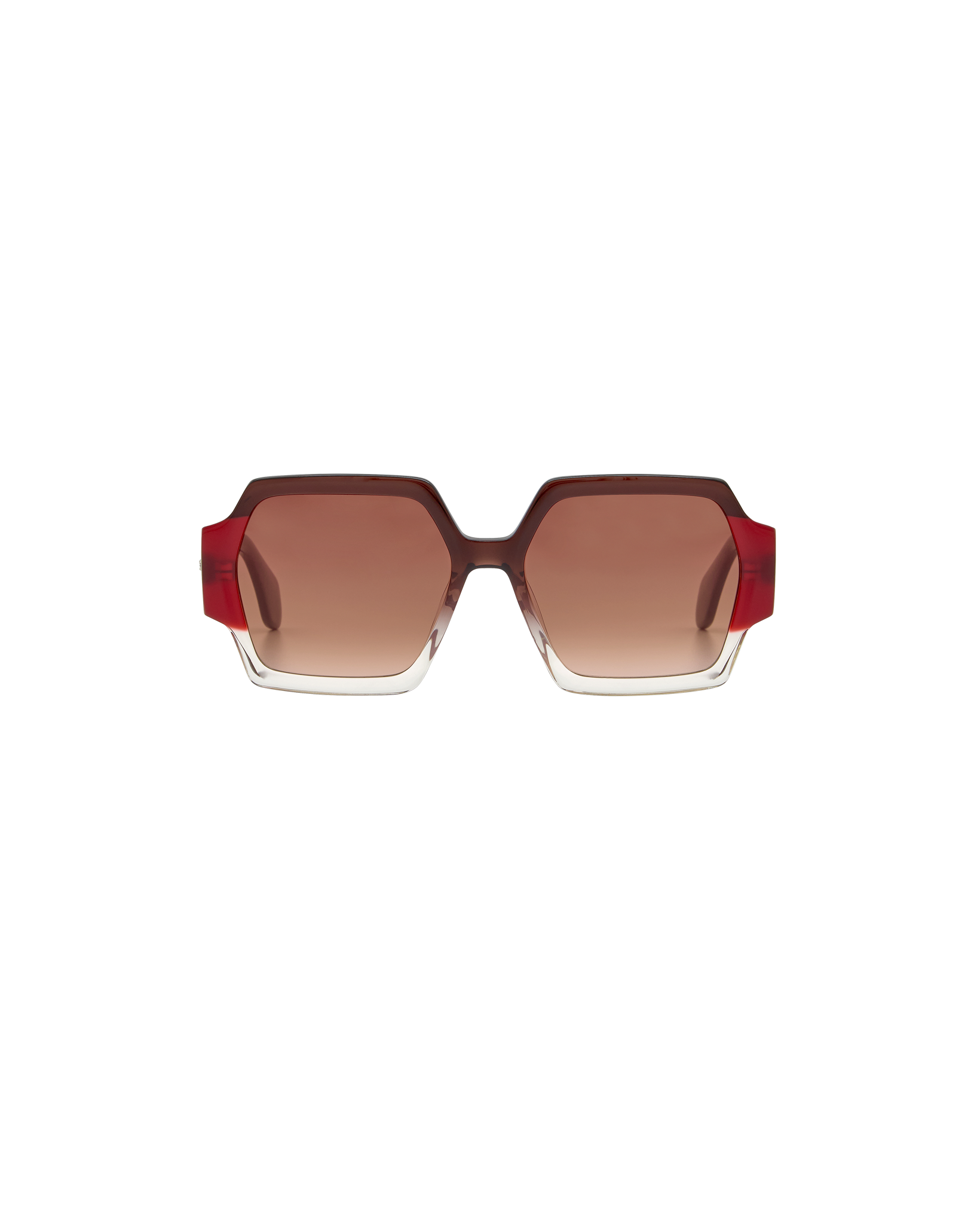 AYNE: Geométricas Acetato Marrón sunglasses by GIGI STUDIOS 8379
