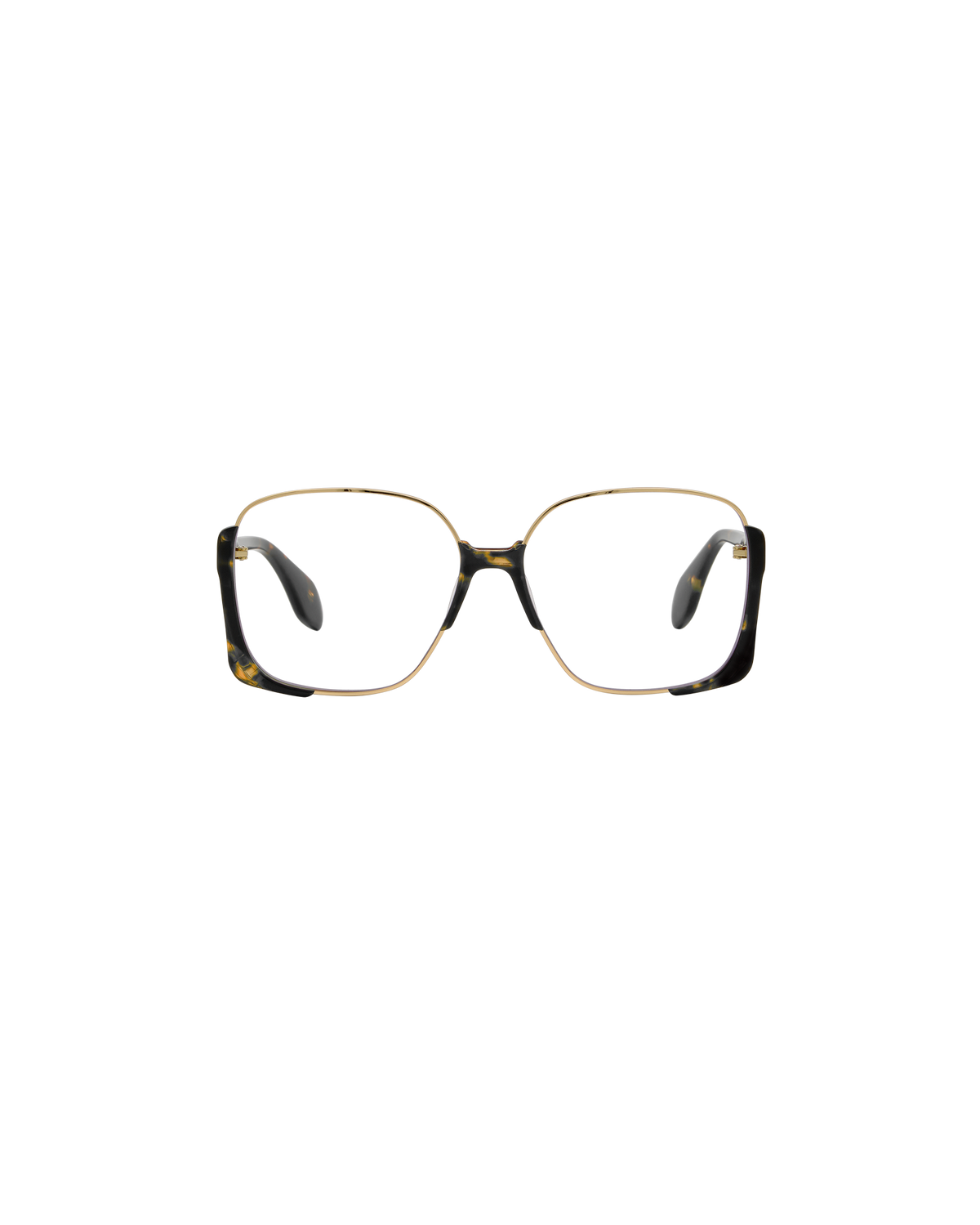SENNA: Cuadrada Acetato-Metal Havana optical glasses by GIGI STUDIOS 8384