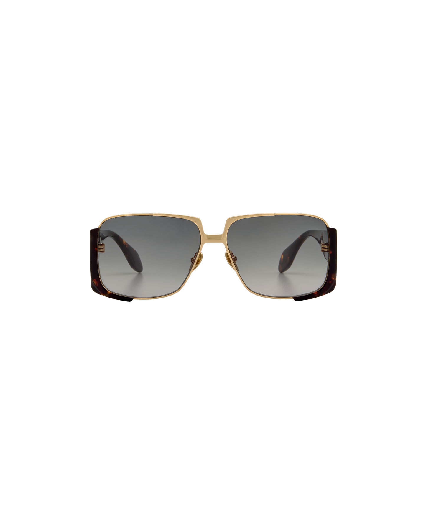 THEA: Cuadrada Acetato-Metal Havana sunglasses by GIGI STUDIOS 8389