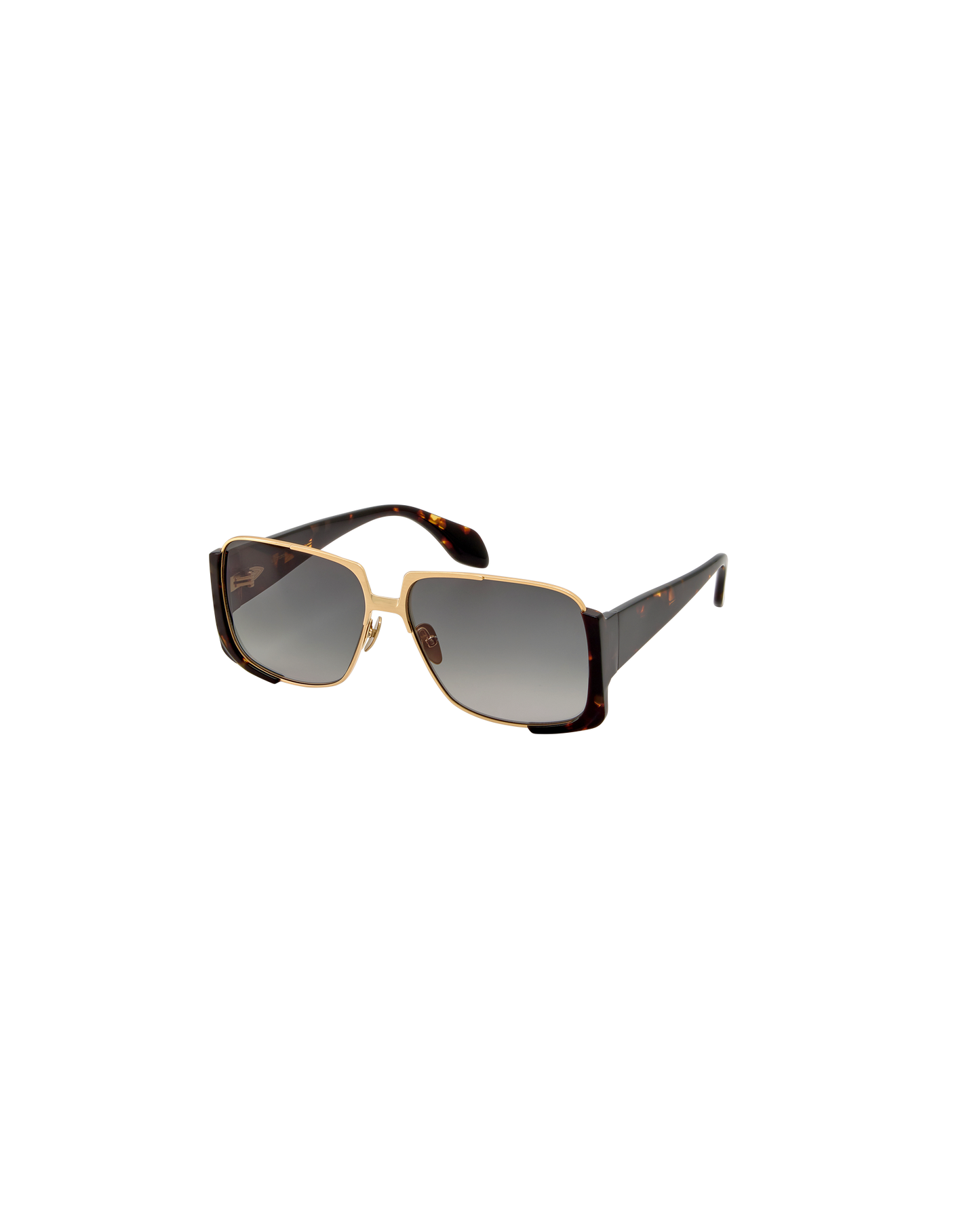 THEA: Cuadrada Acetato-Metal Havana sunglasses by GIGI STUDIOS 8785