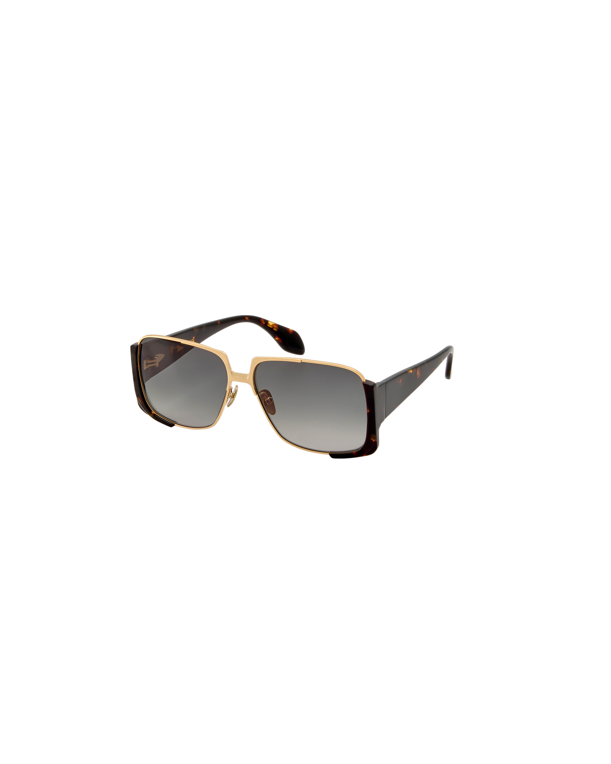 THEA: Cuadrada Acetato-Metal Havana sunglasses by GIGI STUDIOS 8785