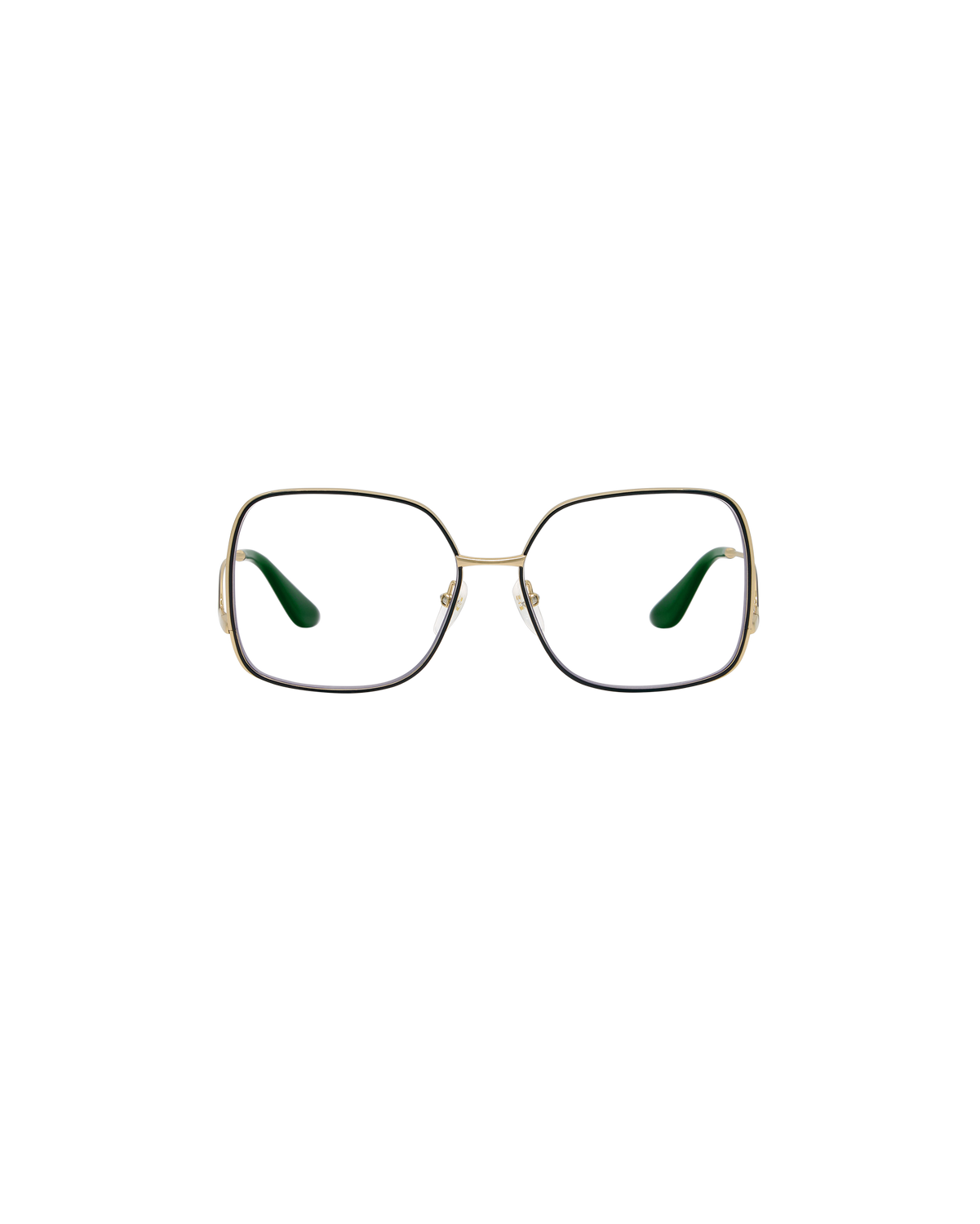 SYRA: Cuadrada Metal Verde optical glasses by GIGI STUDIOS 8397