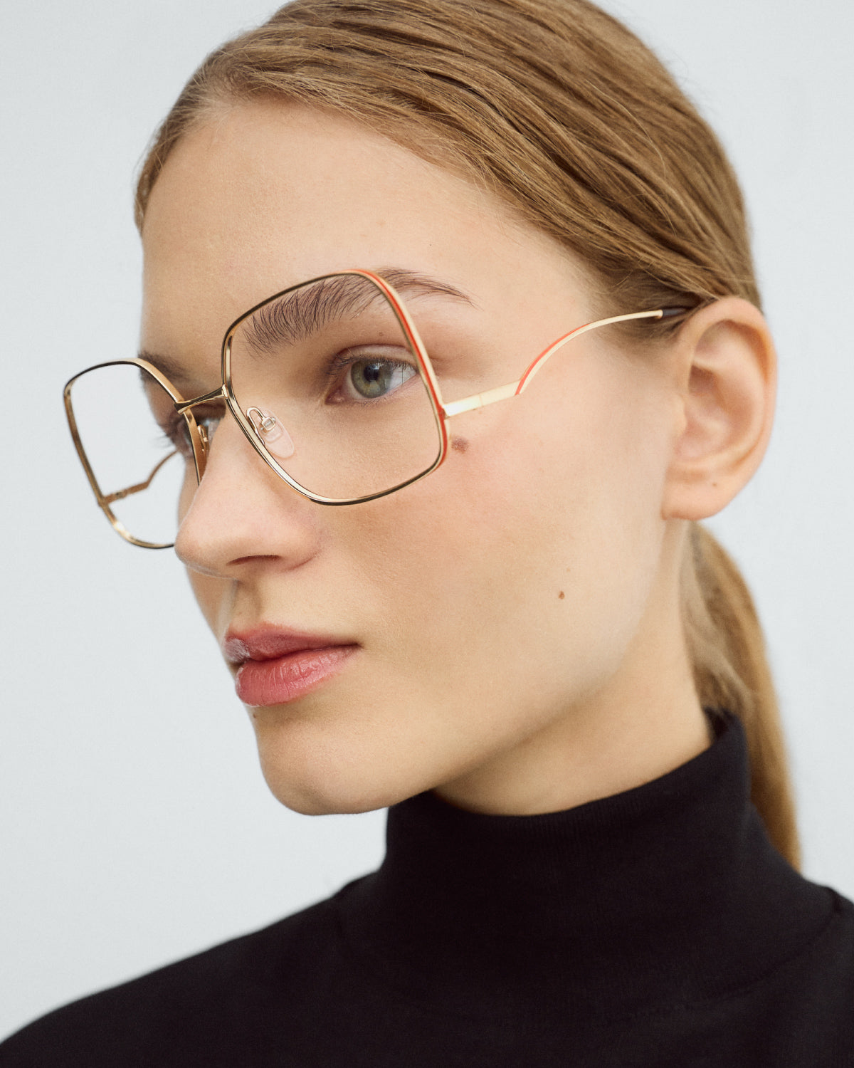 SYRA: Cuadrada Metal Orange optical glasses by GIGI STUDIOS 9643
