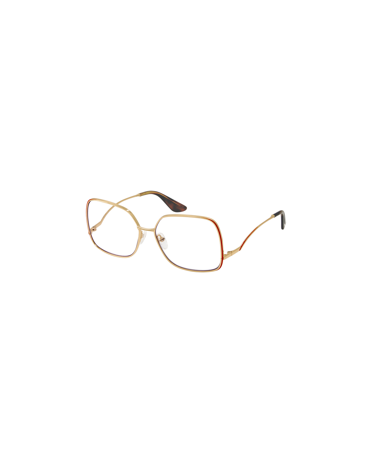 SYRA: Cuadrada Metal Orange optical glasses by GIGI STUDIOS 8795