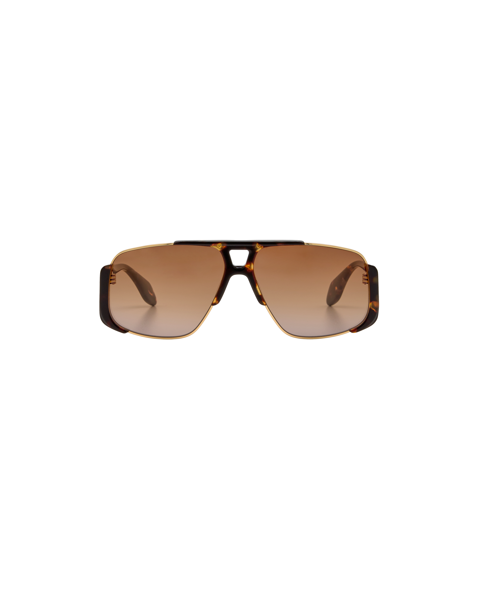 ZENA: Aviador Acetato-Metal Havana sunglasses by GIGI STUDIOS 8401