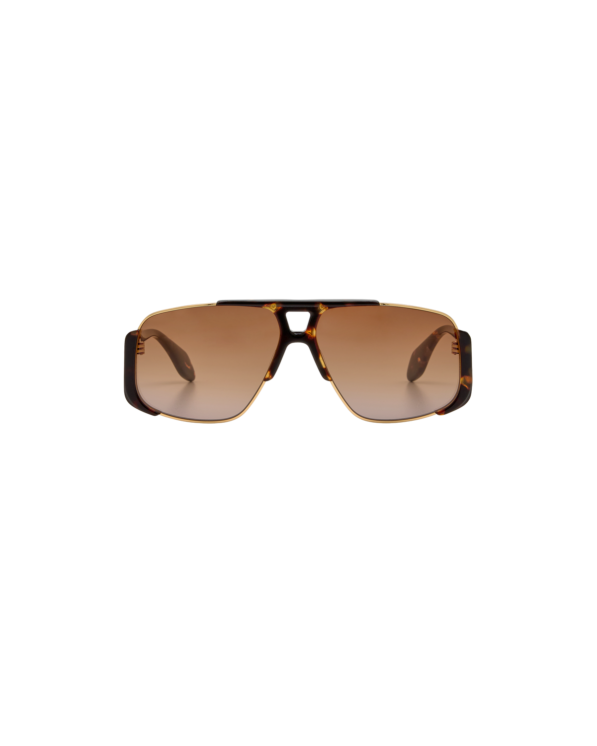 ZENA: Aviador Acetato-Metal Havana sunglasses by GIGI STUDIOS 8401