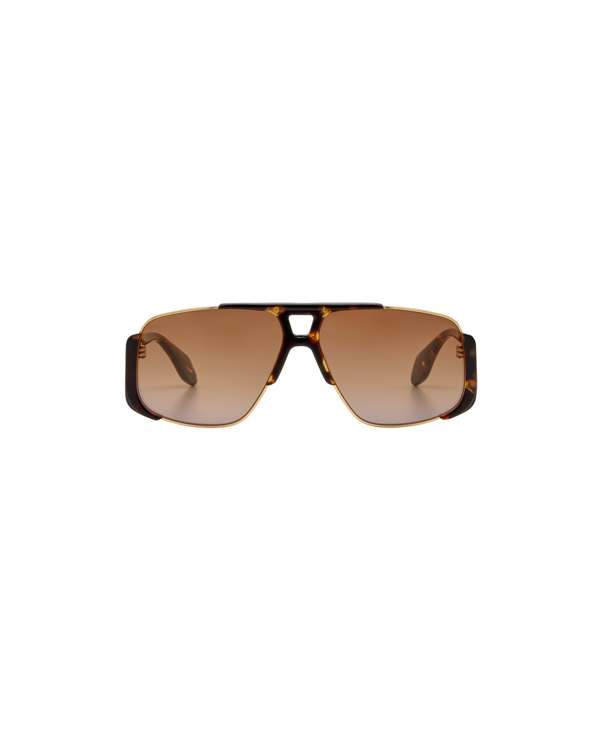 ZENA: Aviador Acetato-Metal Havana sunglasses by GIGI STUDIOS 8401
