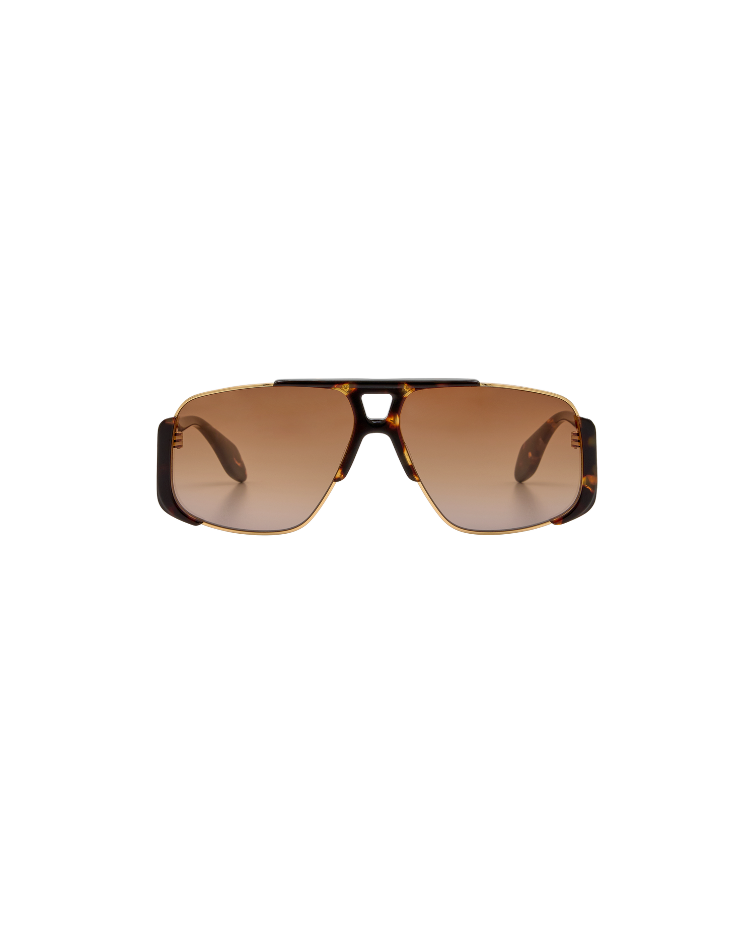 ZENA: Aviador Acetato-Metal Havana sunglasses by GIGI STUDIOS 8401