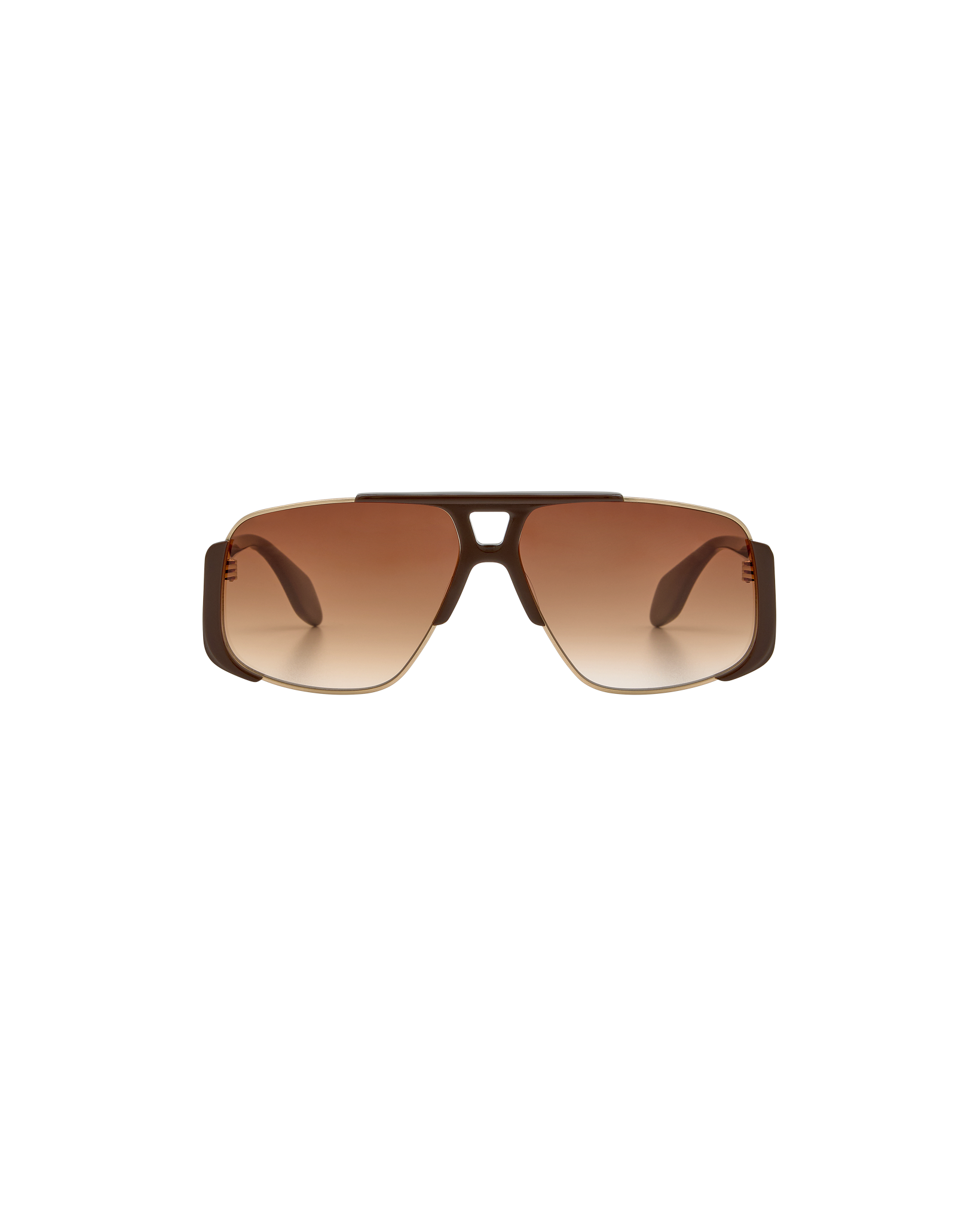 ZENA: Aviador Acetato-Metal Marrón sunglasses by GIGI STUDIOS 8402