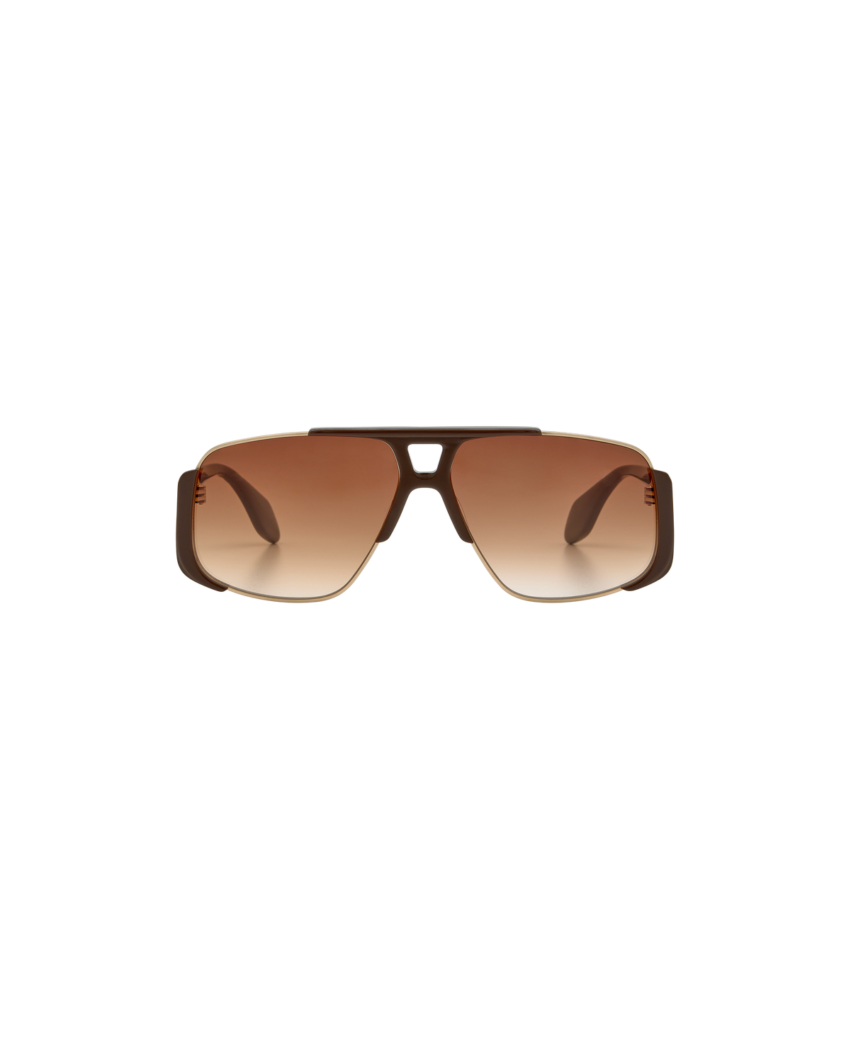 ZENA: Aviador Acetato-Metal Marrón sunglasses by GIGI STUDIOS 8402