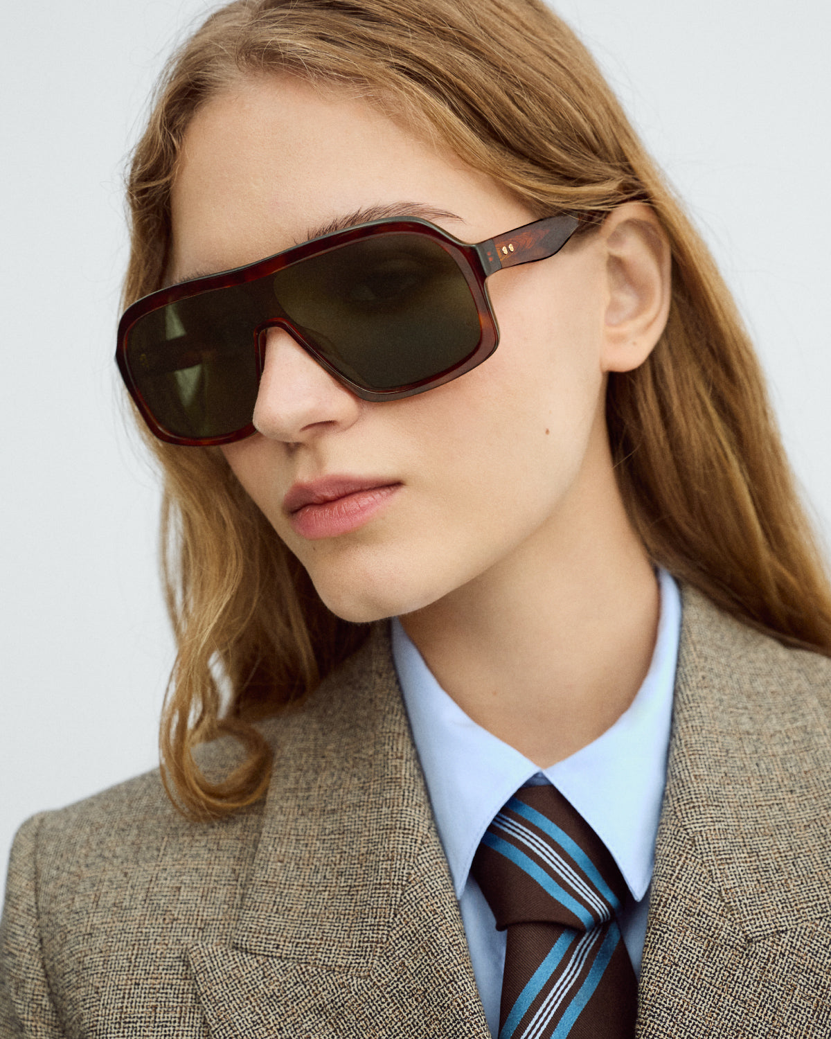 NAELLE: Aviador Acetato Havana sunglasses by GIGI STUDIOS 9645