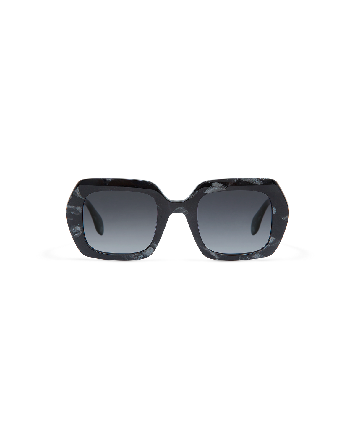 CEDAR: Geométricas Acetato Noir sunglasses by GIGI STUDIOS 9867