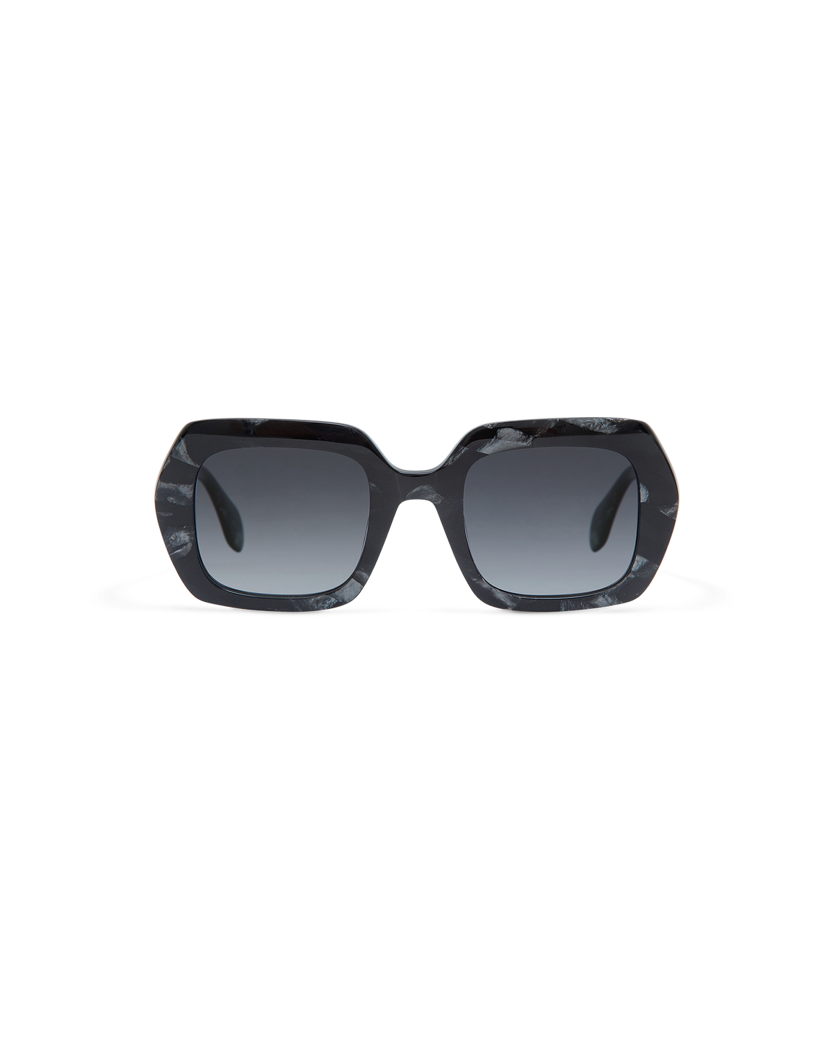 CEDAR: Geométricas Acetato Noir sunglasses by GIGI STUDIOS 9867