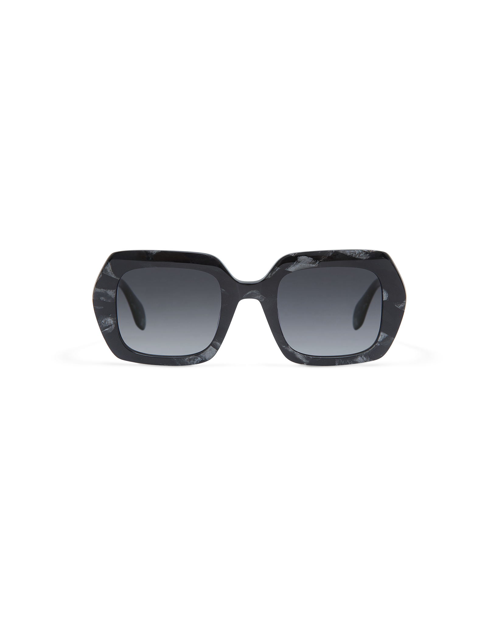 CEDAR: Geométricas Acetato Noir sunglasses by GIGI STUDIOS 9867