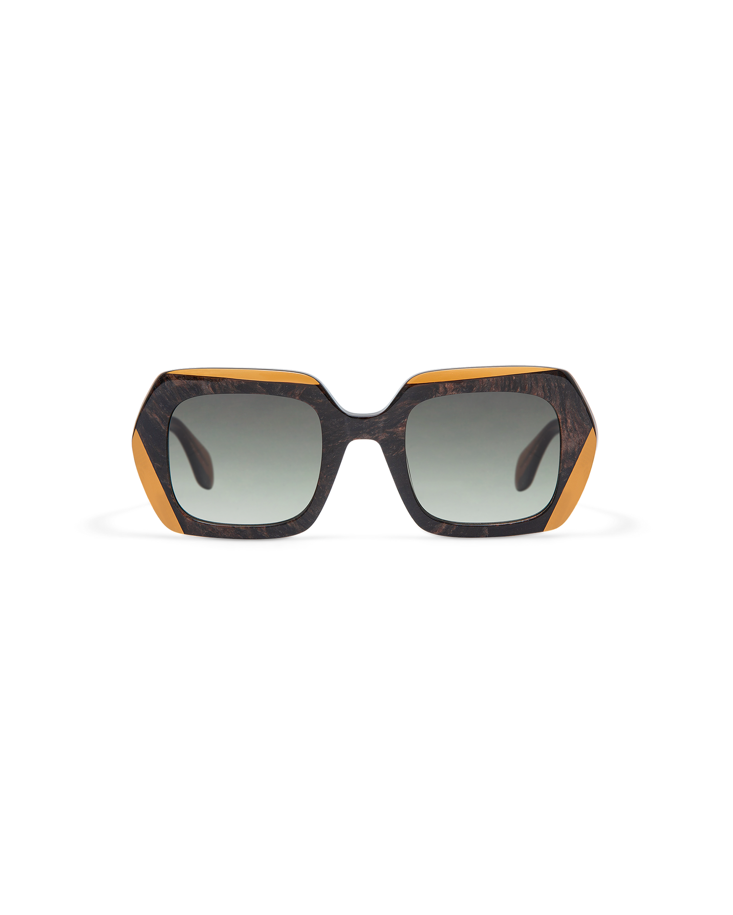 CEDAR: Geométricas Acetato Marrón sunglasses by GIGI STUDIOS 9868