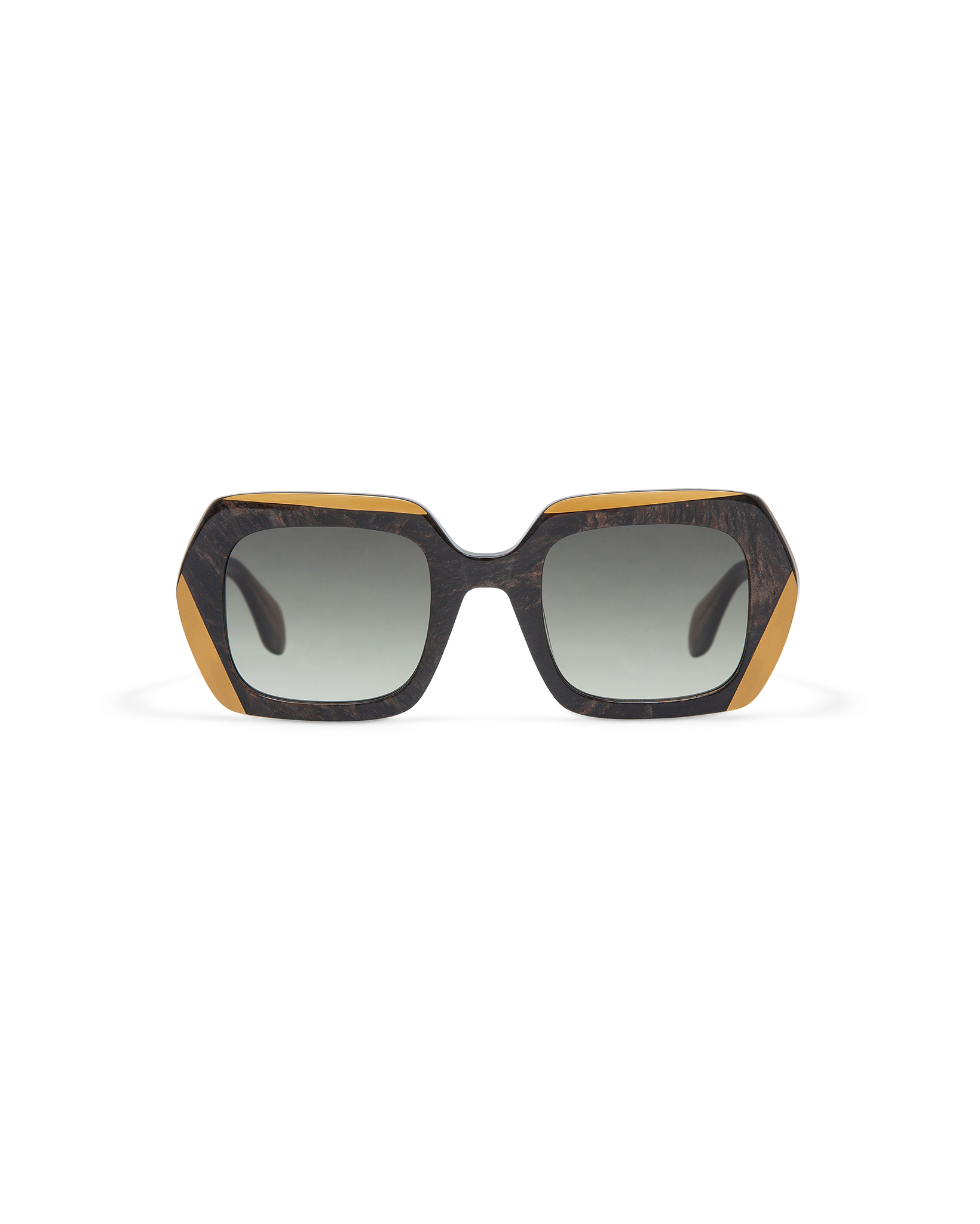 CEDAR: Geométricas Acetato Marrón sunglasses by GIGI STUDIOS 9868