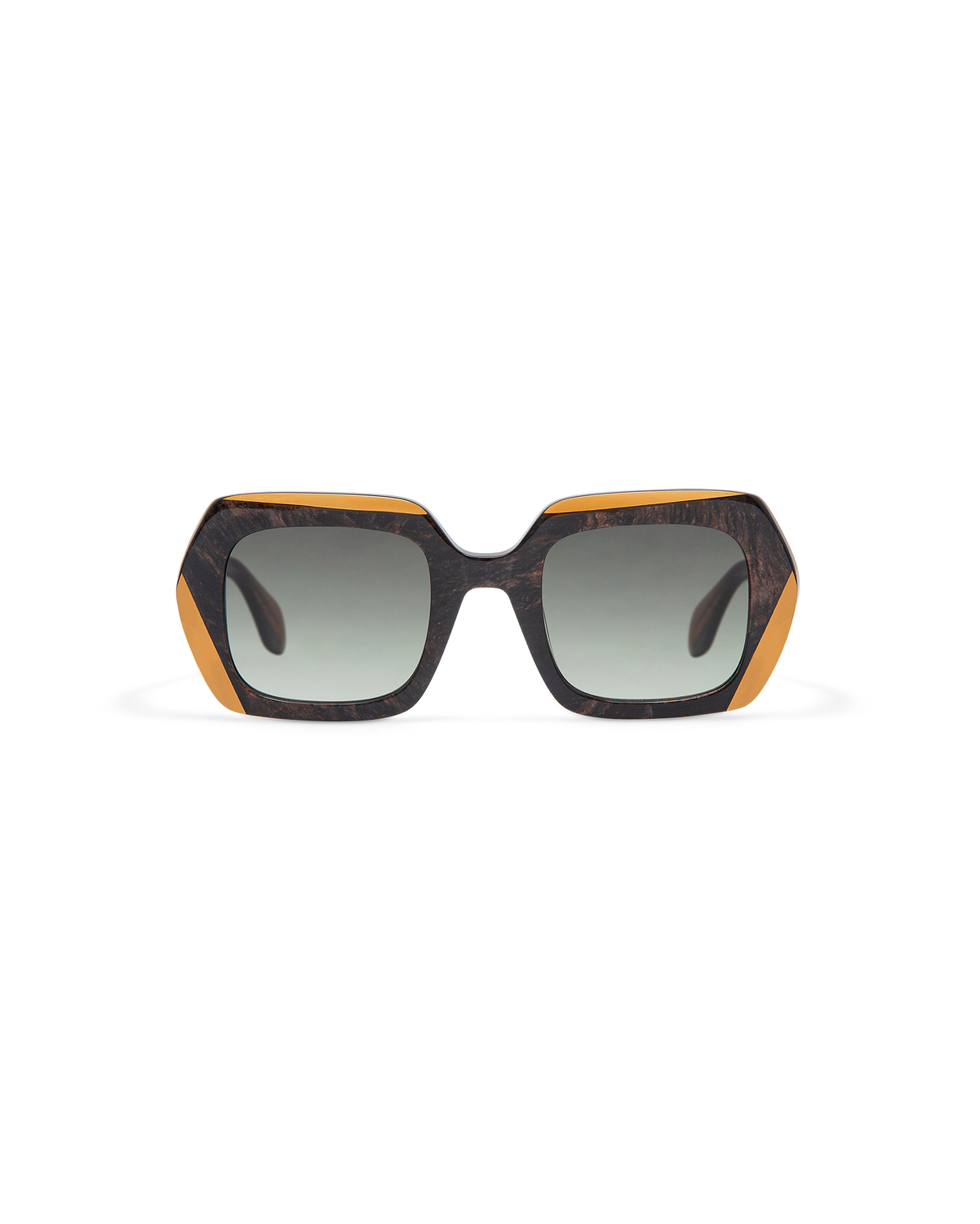 CEDAR: Geométricas Acetato Marrón sunglasses by GIGI STUDIOS 9868
