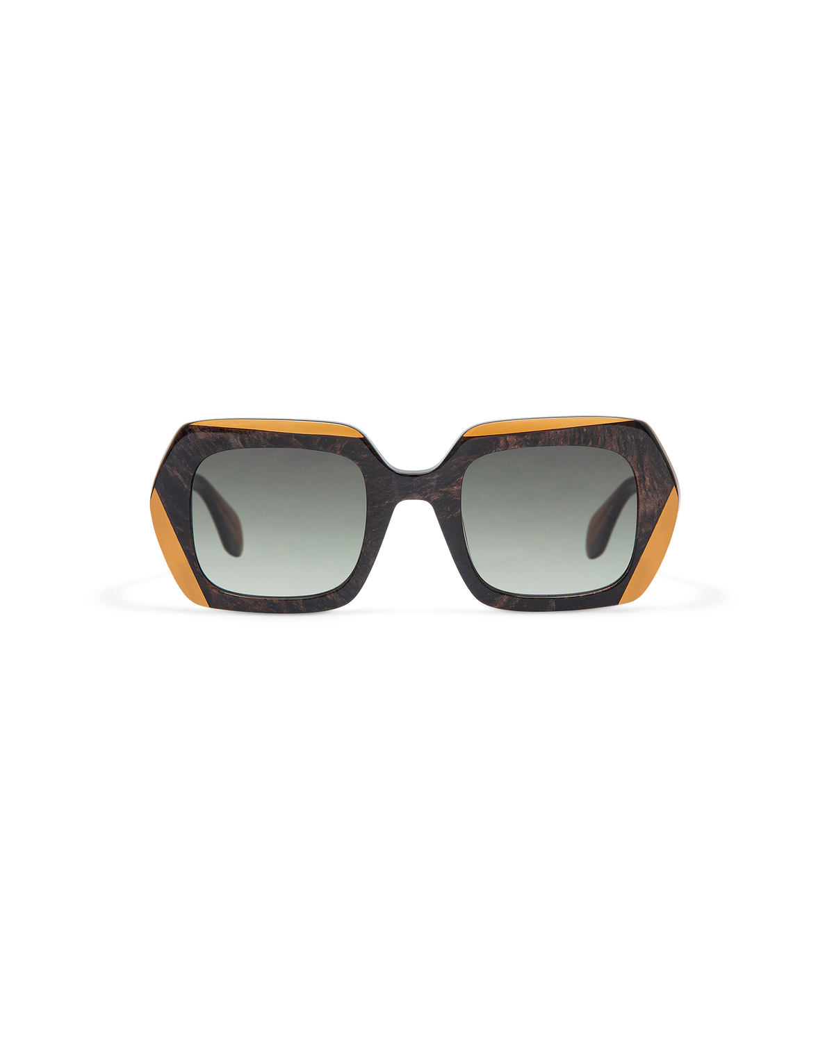 CEDAR: Geométricas Acetato Marrón sunglasses by GIGI STUDIOS 9868