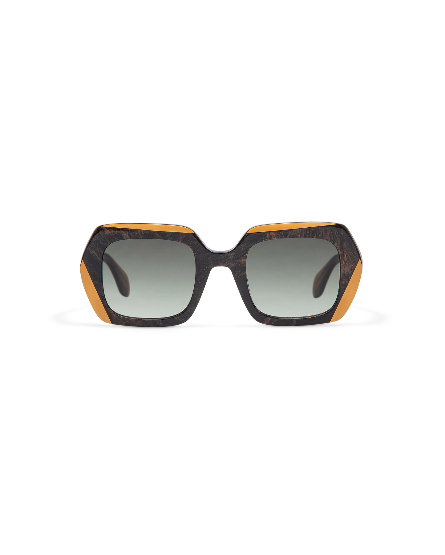 CEDAR: Geométricas Acetato Marrón sunglasses by GIGI STUDIOS 9868