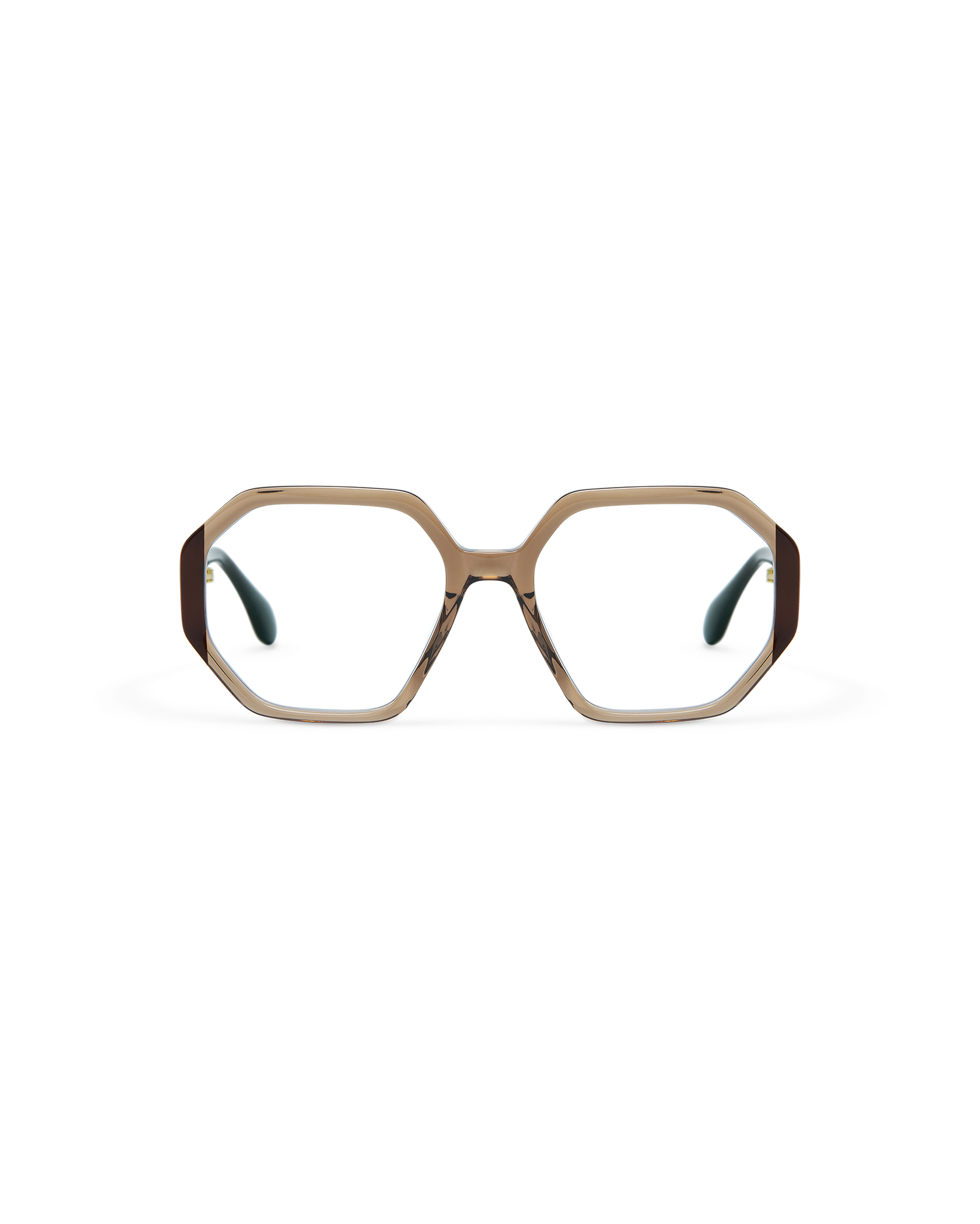 CORINA: Geométricas Acetato Marrón optical glasses by GIGI STUDIOS 10561