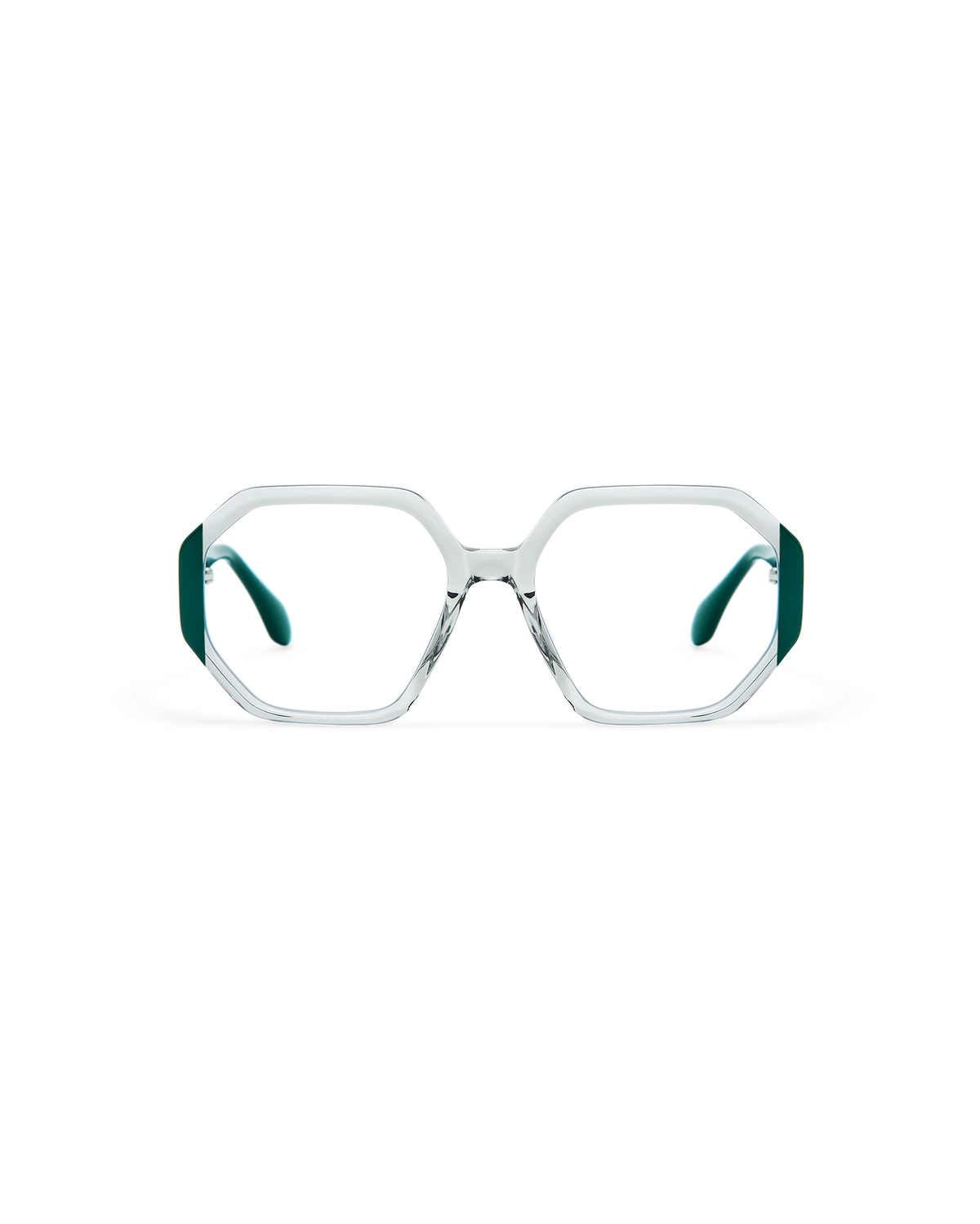 CORINA: Geométricas Acetato Verde optical glasses by GIGI STUDIOS 10563