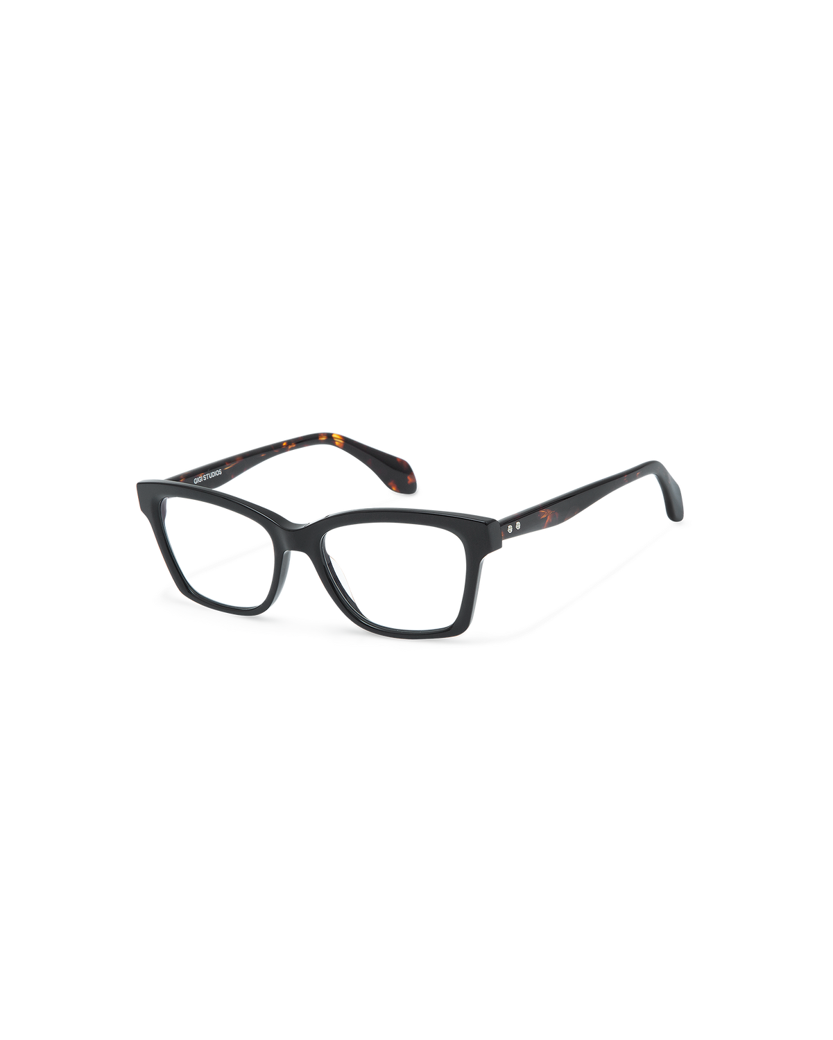 ADELYN: Cat Eye Acetato Noir optical glasses by GIGI STUDIOS 10570