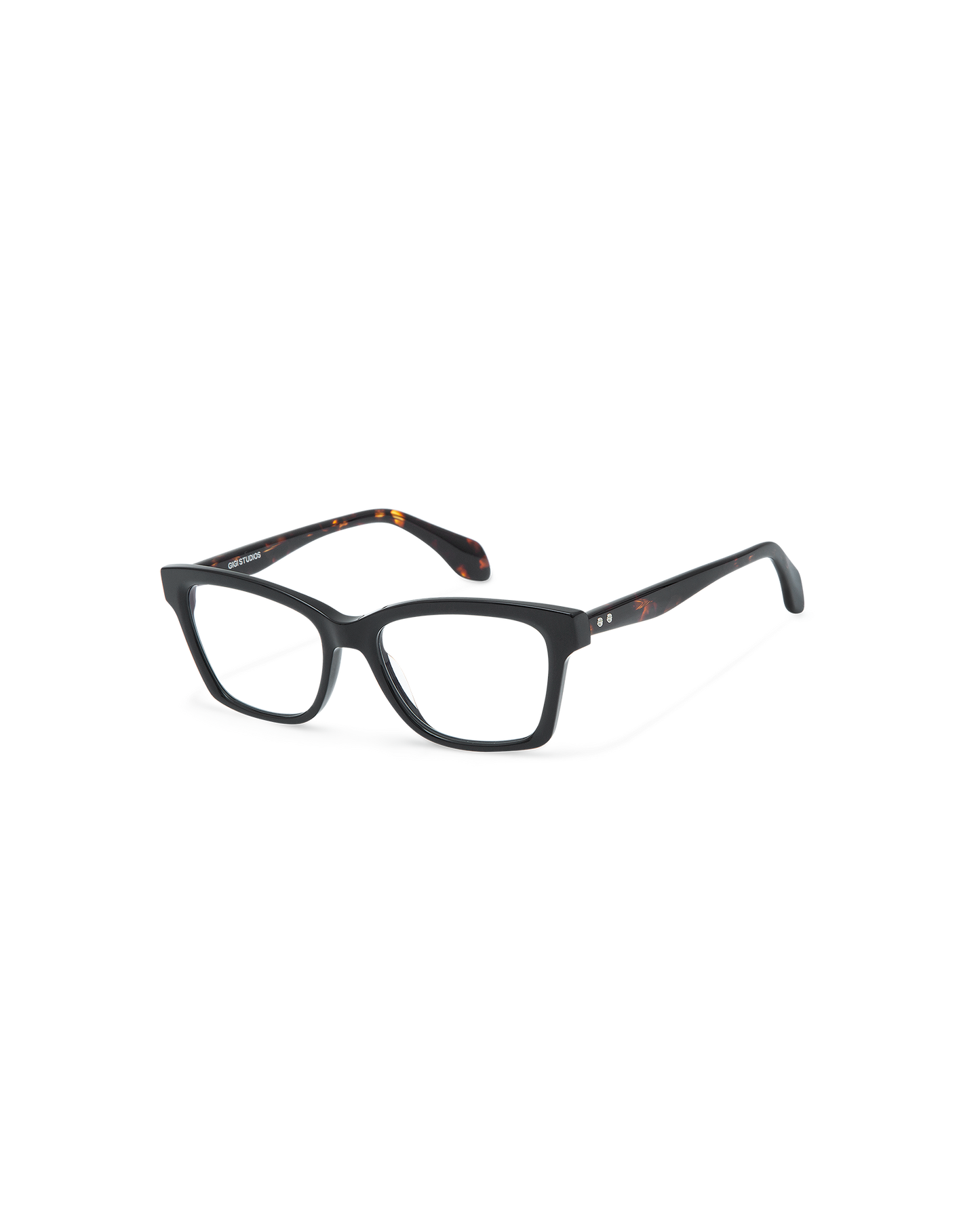 ADELYN: Cat Eye Acetato Noir optical glasses by GIGI STUDIOS 10570