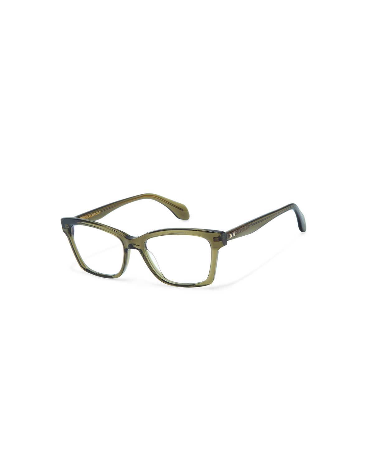 ADELYN: Cat Eye Acetato Verde optical glasses by GIGI STUDIOS 10574