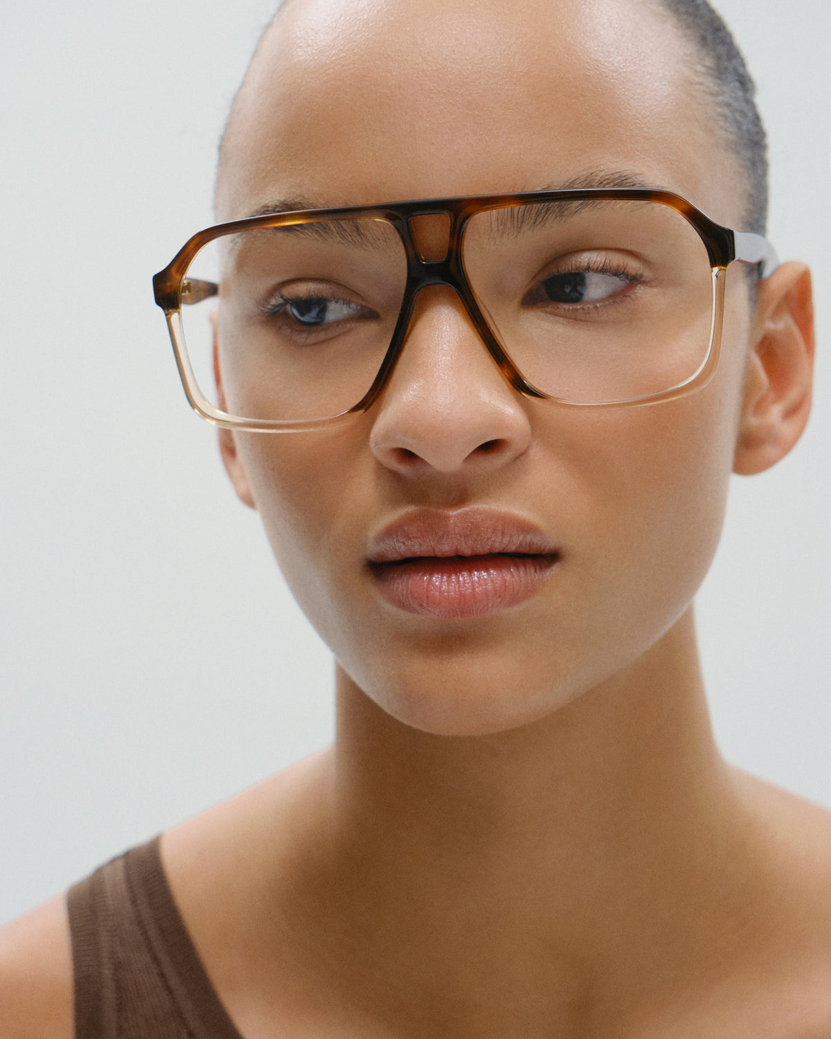 ELARA: Aviador Acetato Havana optical glasses by GIGI STUDIOS 11447