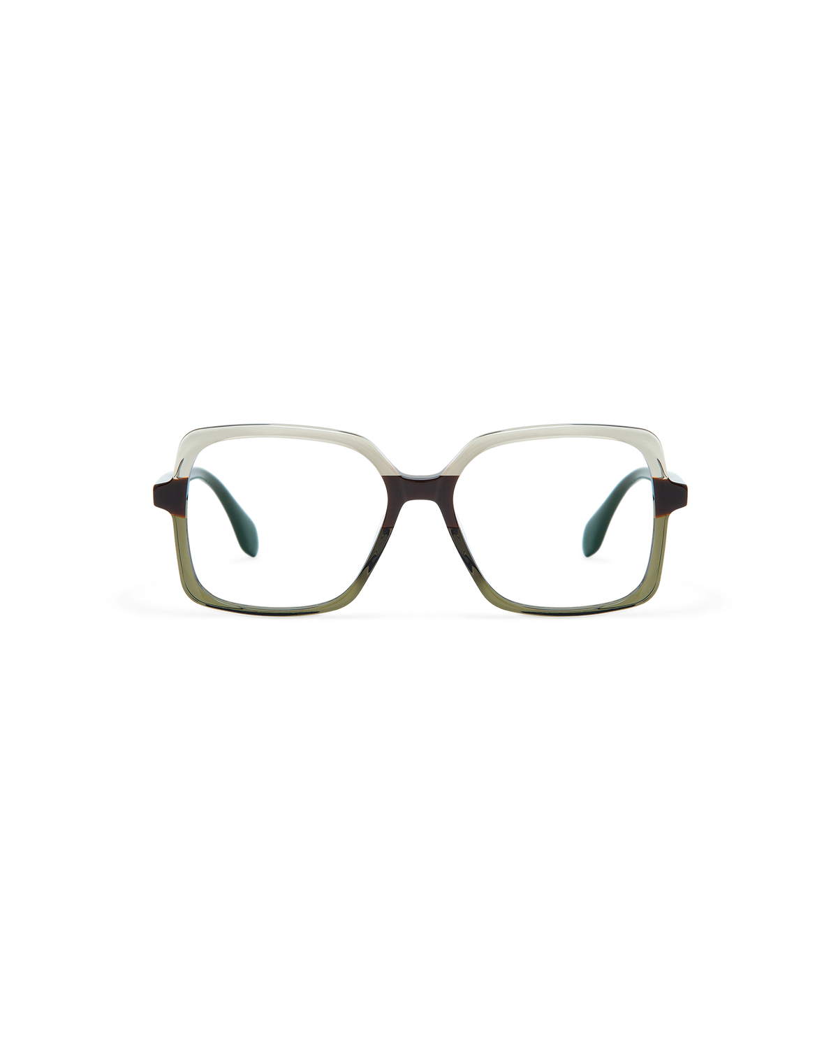 ARMINA: Cuadrada Acetato Marrón optical glasses by GIGI STUDIOS 10599