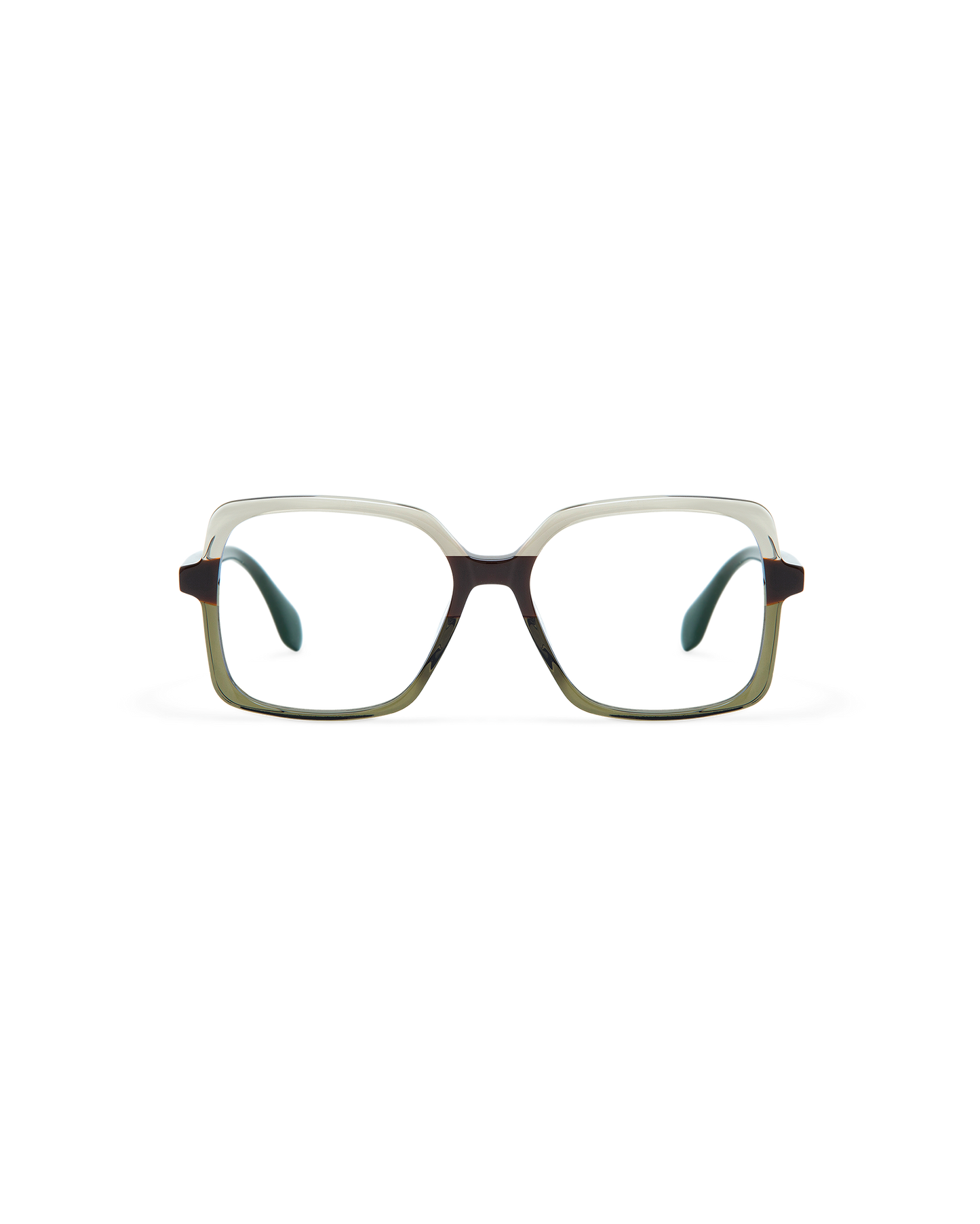 ARMINA: Cuadrada Acetato Marrón optical glasses by GIGI STUDIOS 10599