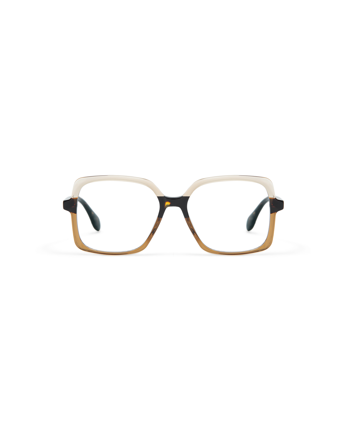 ARMINA: Cuadrada Acetato Marrón optical glasses by GIGI STUDIOS 10601